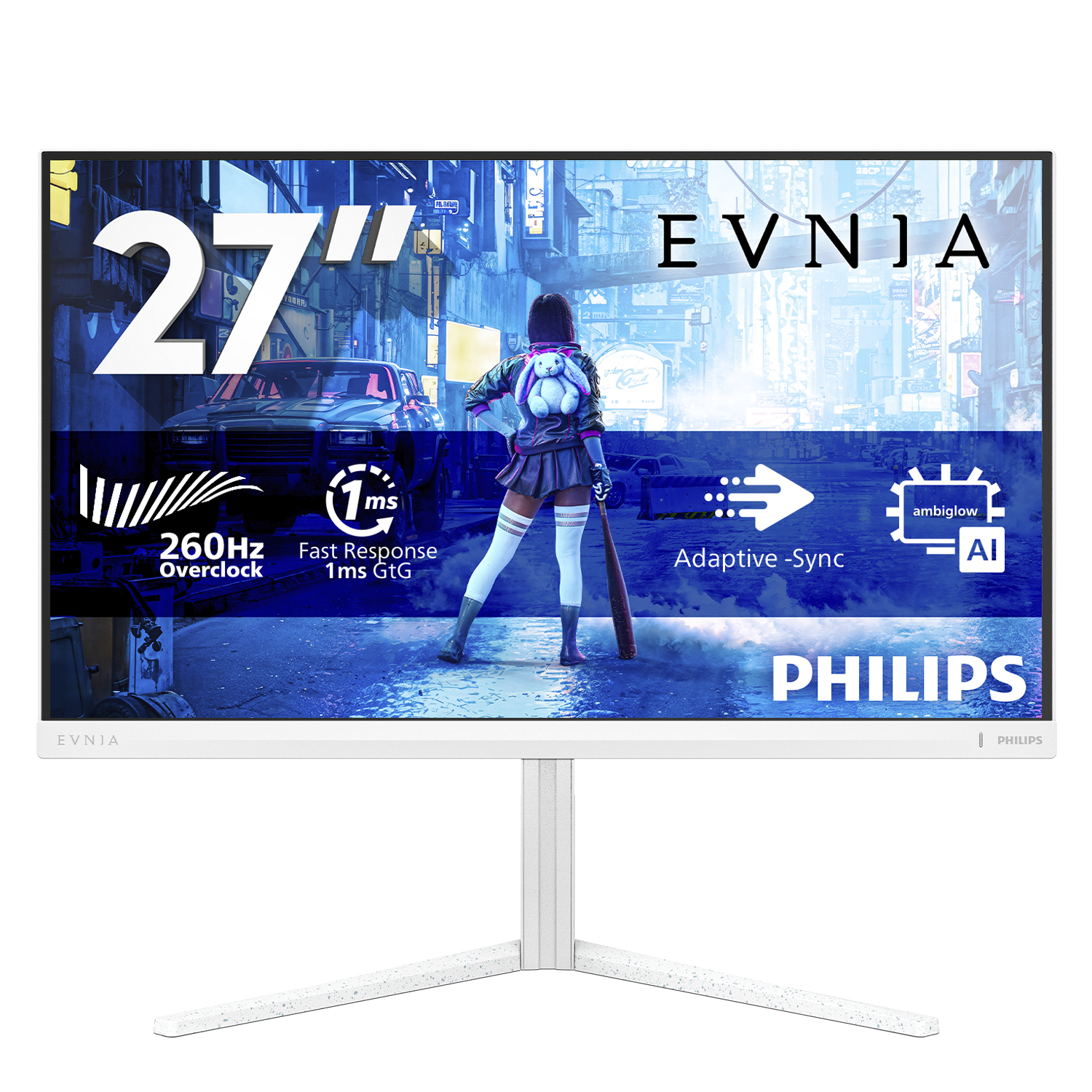 PHILIPS 27M2N5201P/00 27inch Fast IPS 260Hz 300cd 2.0x2 DisplayPort 1.4x1 Pivot Swivel Height adj