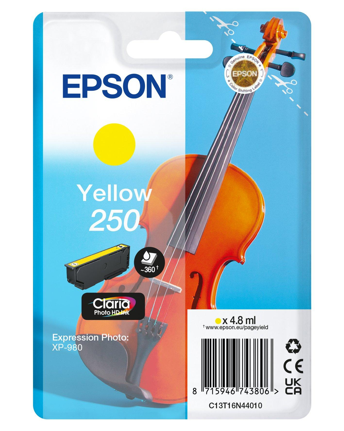 EPSON Tinte gelb 4.8ml XP 980, ''250''