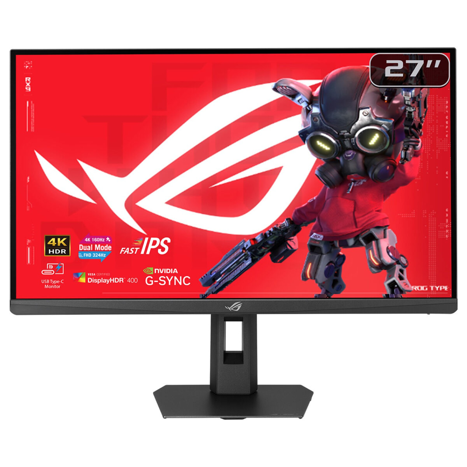 68,6 cm (27") 3840 x 2160 Pixel ASUS 90LM0CK0-B01171 16:9 4K Ultra HD Fast IPS 1 ms 160 Hz HDR DisplayPort HDMI Pivot Height VESA