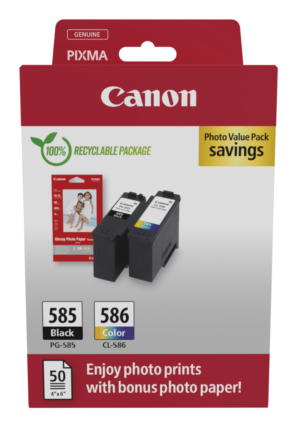 Canon PG-585/CL-586 Photo Value Pack -