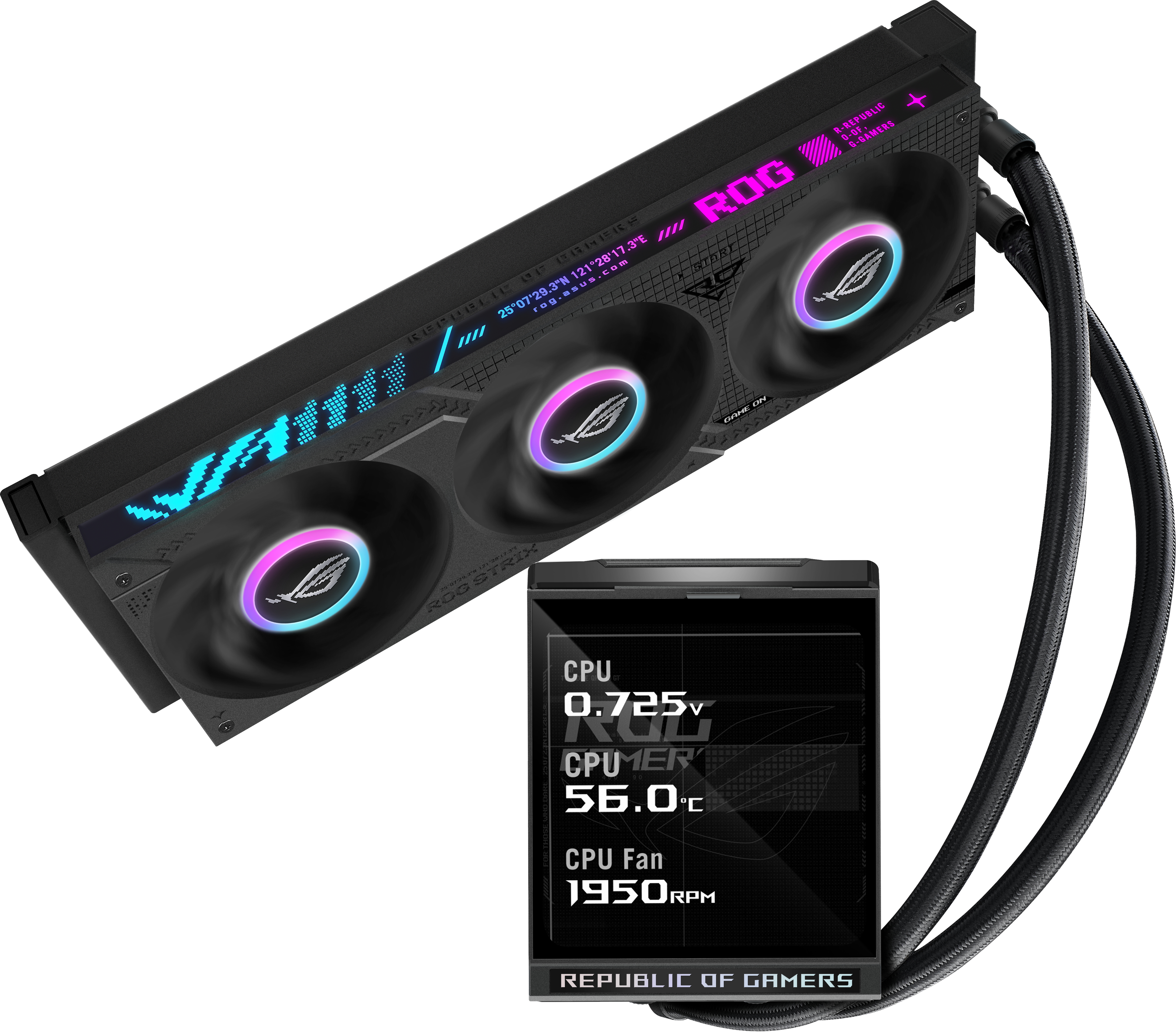 K ASUS ROG STRIX LC IV 360 ARGB LCD BLACK