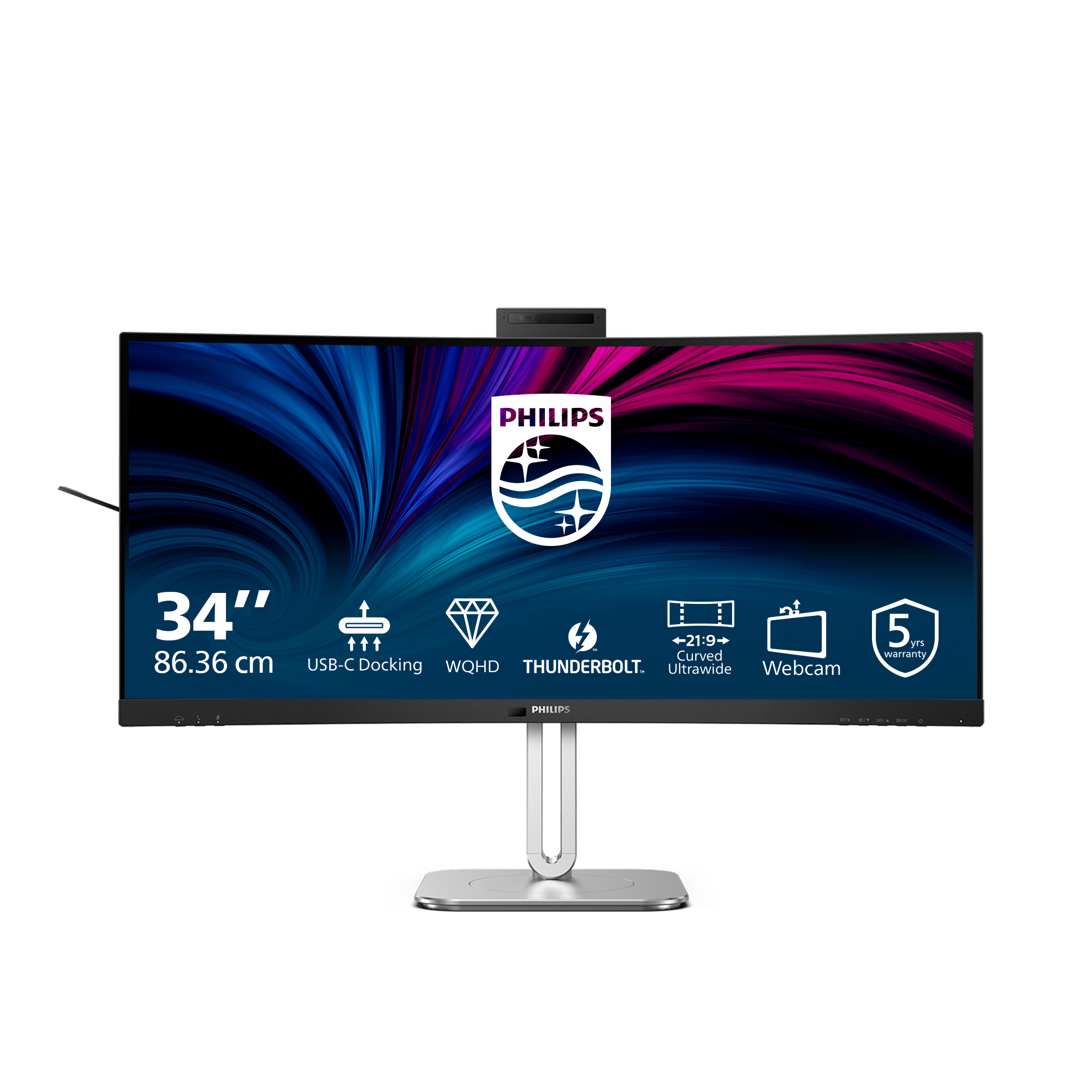 Philips 86.4cm (34.0") 34B2U6603CH 21:09 HDMI+DP+USB-C gray