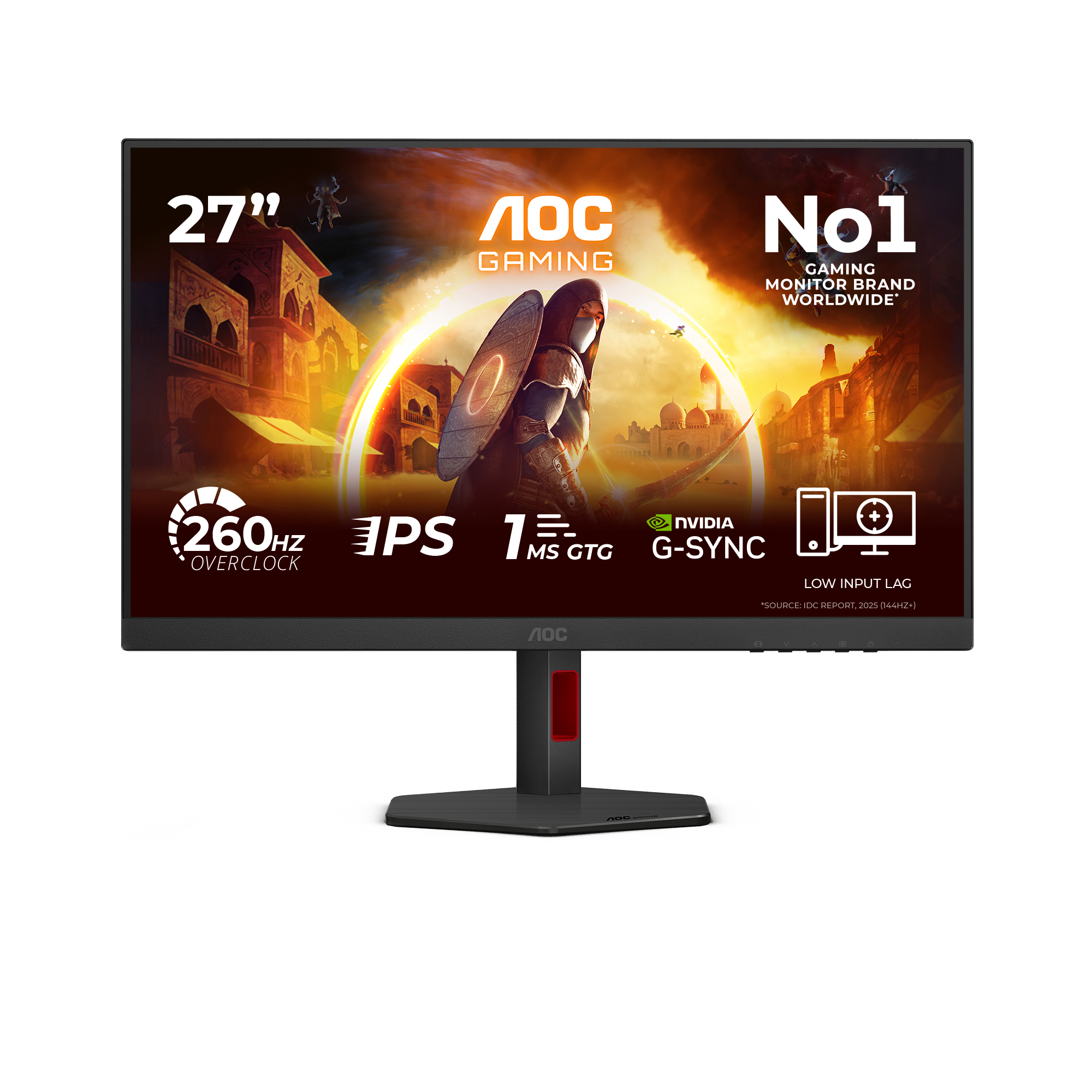 AOC Gaming 27G4ZR 27 Fast IPS 1920 x 1080 (Full HD) HDMI DisplayPort 240Hz