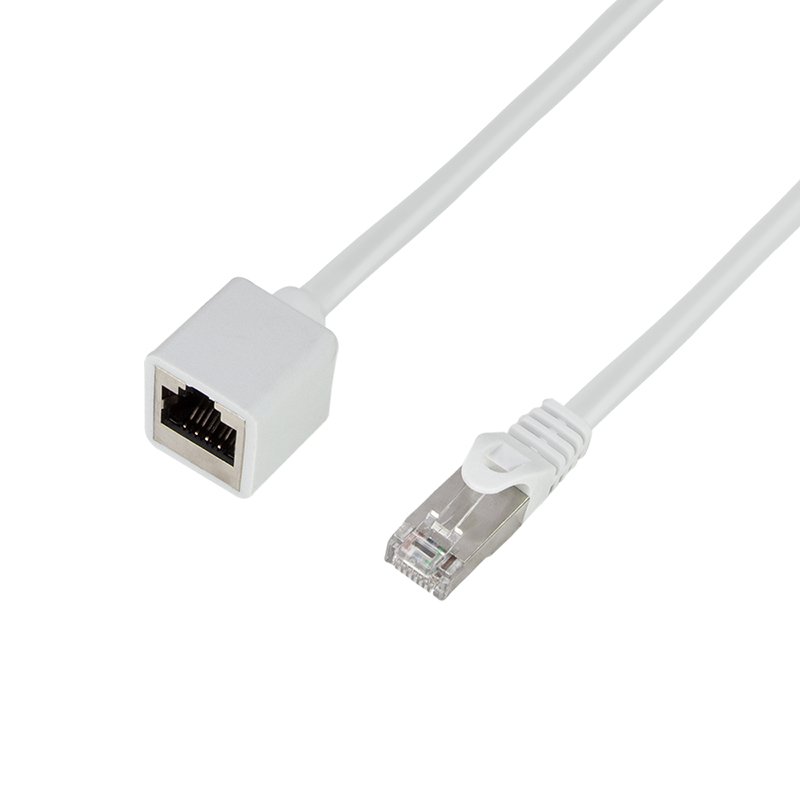 Logilink Cat.6A premium patch cable extension, white, 3 m