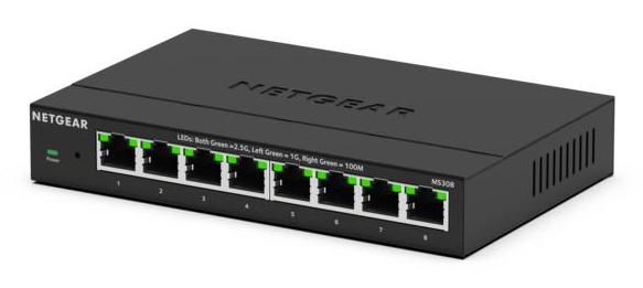 NETGEAR 300 Series Plus MS308 Switch 8-porte 2.5 Gigabit Ethernet