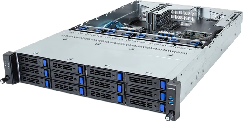 Server GigaByte R263-S30-AAH2 2U 5th/4th Intel 12x3.5"/2.5" 2x1300W