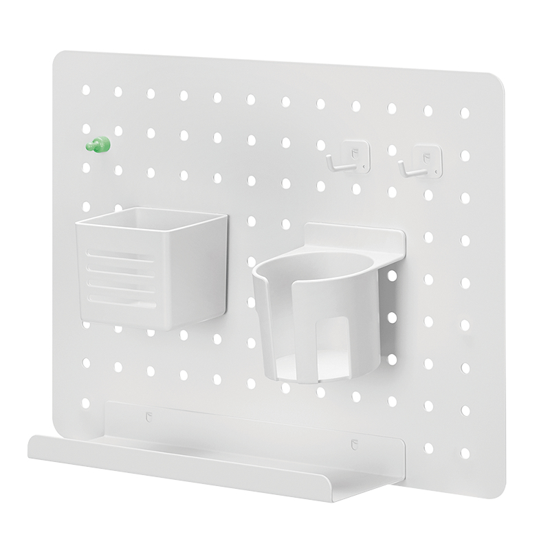 Pegboard, Wall-mounted, Office, 420x320mm, white