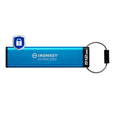Kingston Ironkey Keypad 200C 512GB, USB-C
