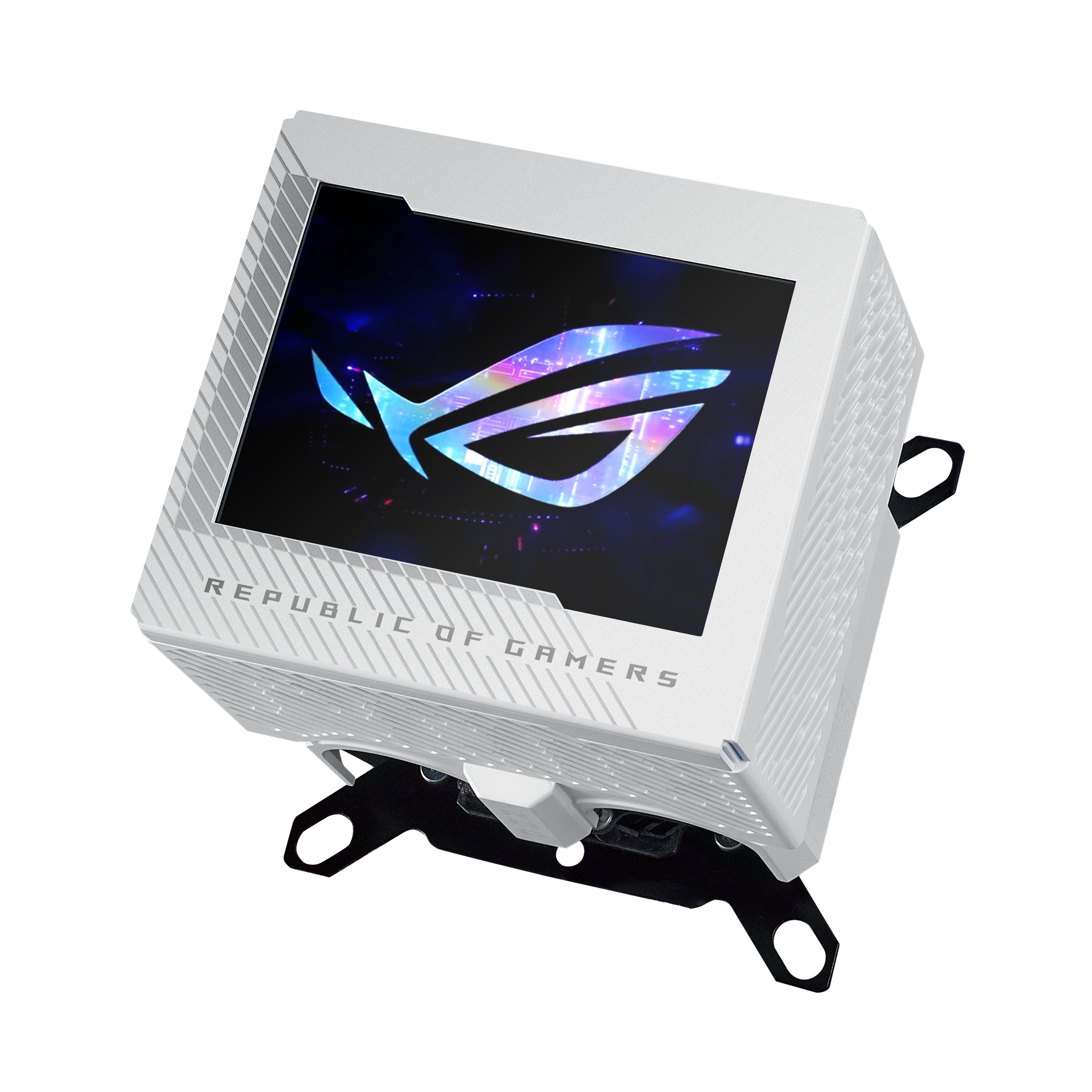 K ASUS ROG Ryujin III WB White LCD CPU-Wasserblock