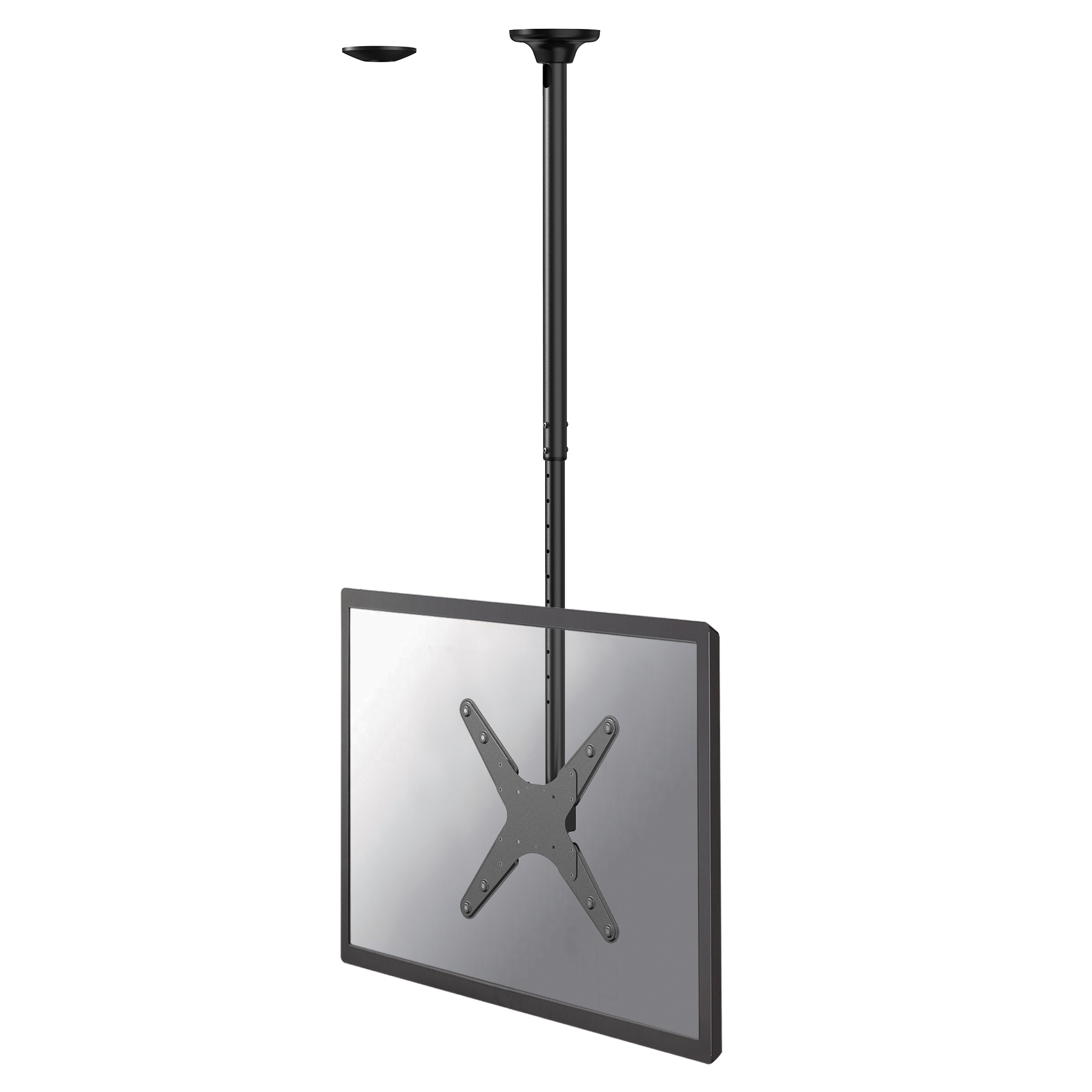 Neomounts FPMA-C340BLACK, Ceiling Mount  for 1 x Display/Monitor,  32-75", Max 50 kg, VESA 100x100 - 400x400, Height Adjustable: 106-156cm, -Black