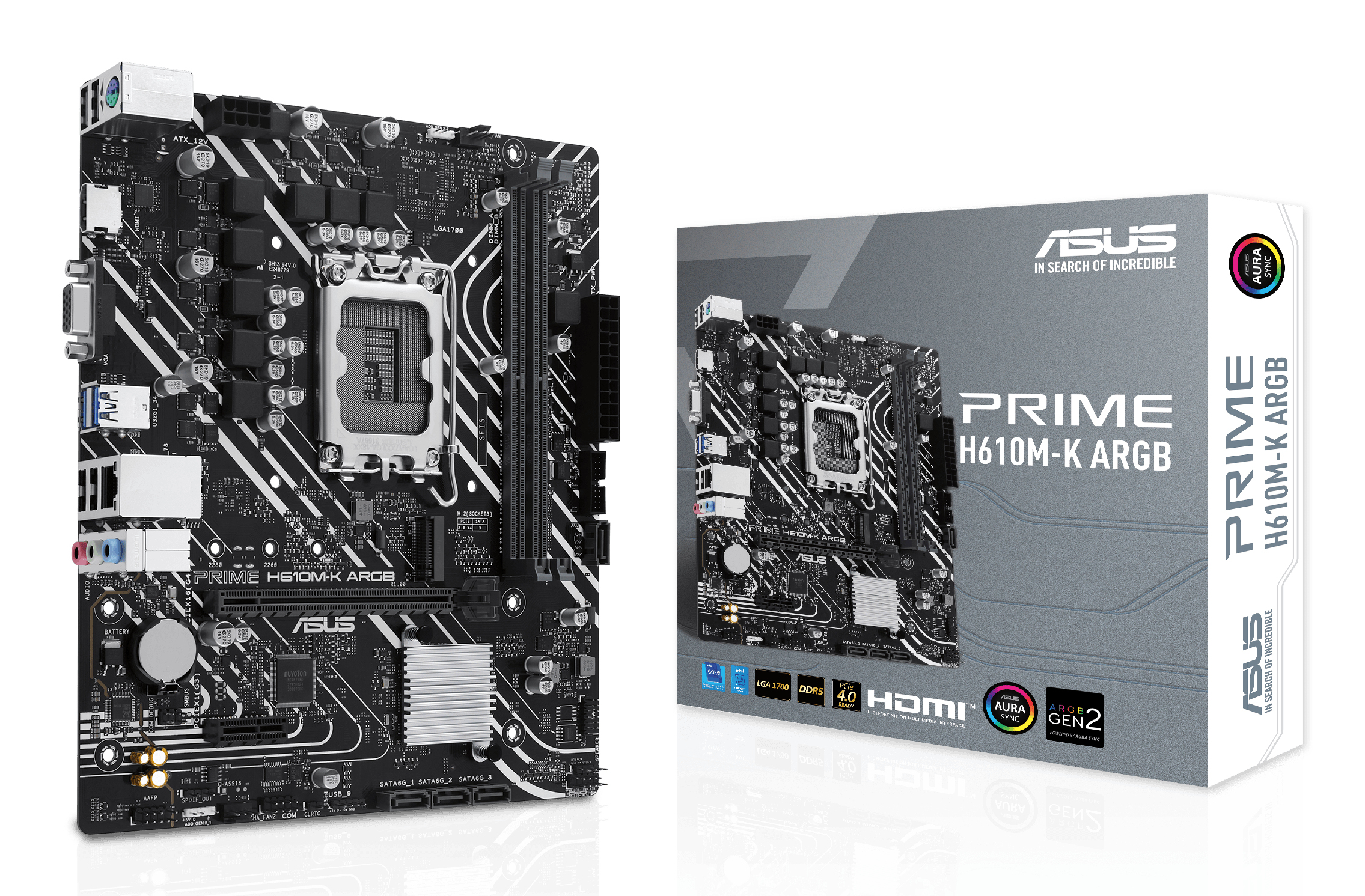 MB ASUS PRIME H610M-K ARGB (Intel.1700.DDR5.mATX)