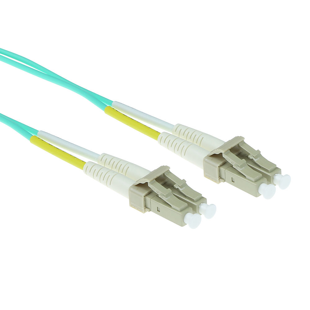 0.25 meter LSZH Multimode 50/125 OM3 fiber patch cable duplex with LC connectors