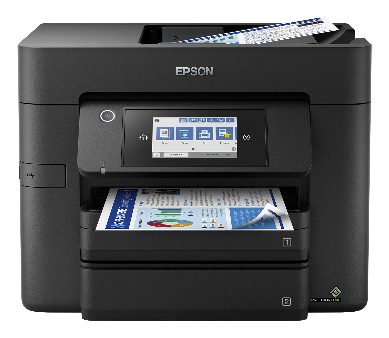 EPSON WorkForce Pro WF-4830DTWF MFP colour ink-jet A4 25ppm print 500 sheets USB 2.0 LAN Wi-Fi USB host NFC