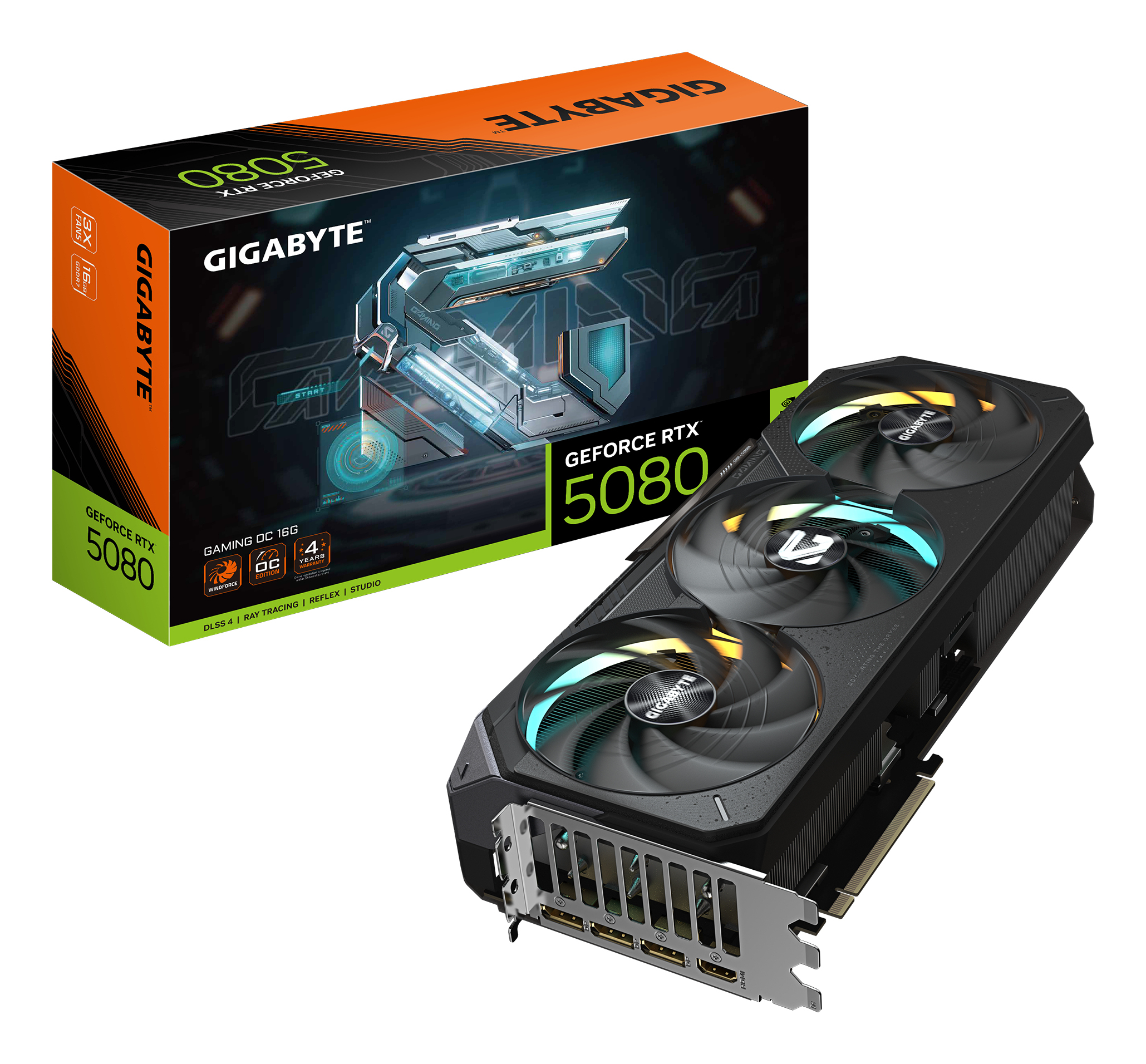 RTX 5080 16GB Gigabyte Gaming OC GDDR7 3Fan