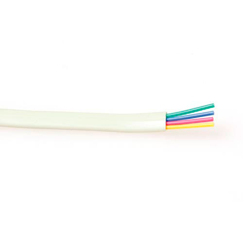Modular flatcable 4 conductors white