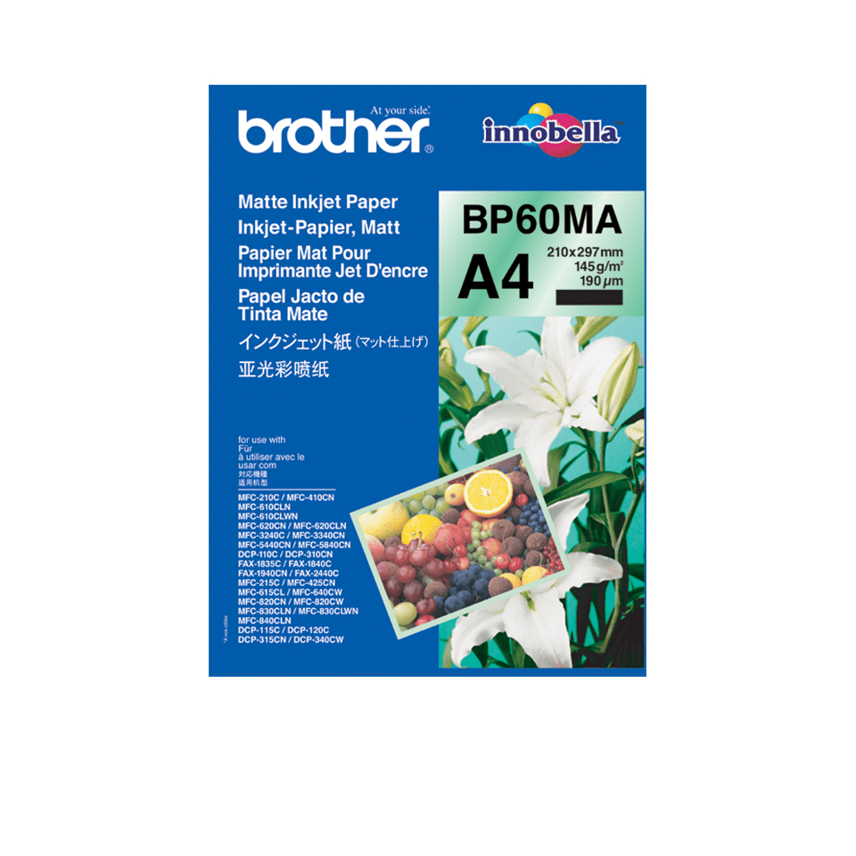 Papper Brother BP60MA 25 ark, Matt, A4