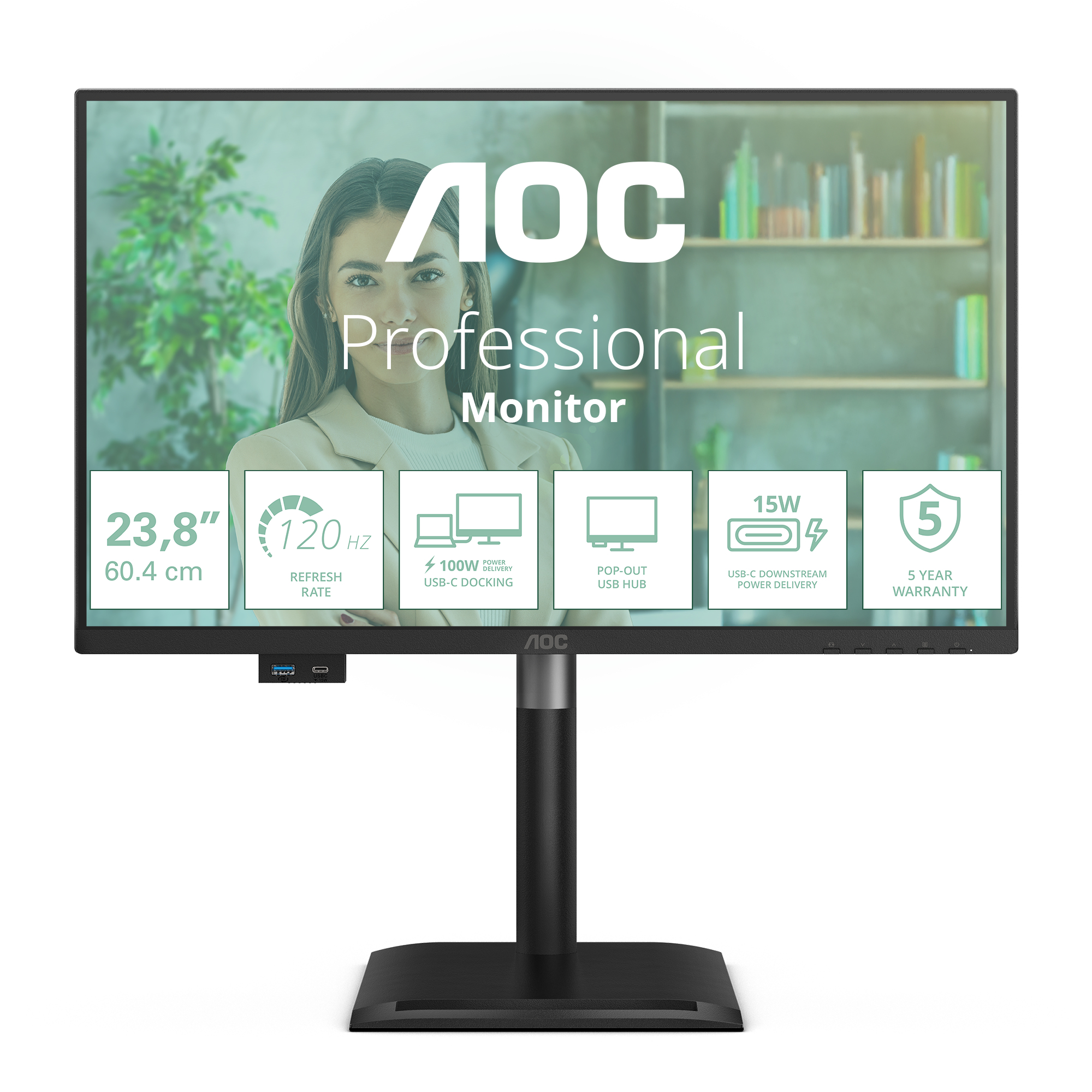 AOC 24P4CV Gaming-Monitor 60,5 cm (23,8")