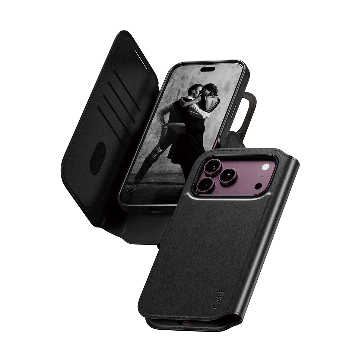 CARE™ by PanzerGlass® Tango 2-in-1 Wallet Case Black w. MagSafe iPhone 18 Pro Max | 17 Pro Max