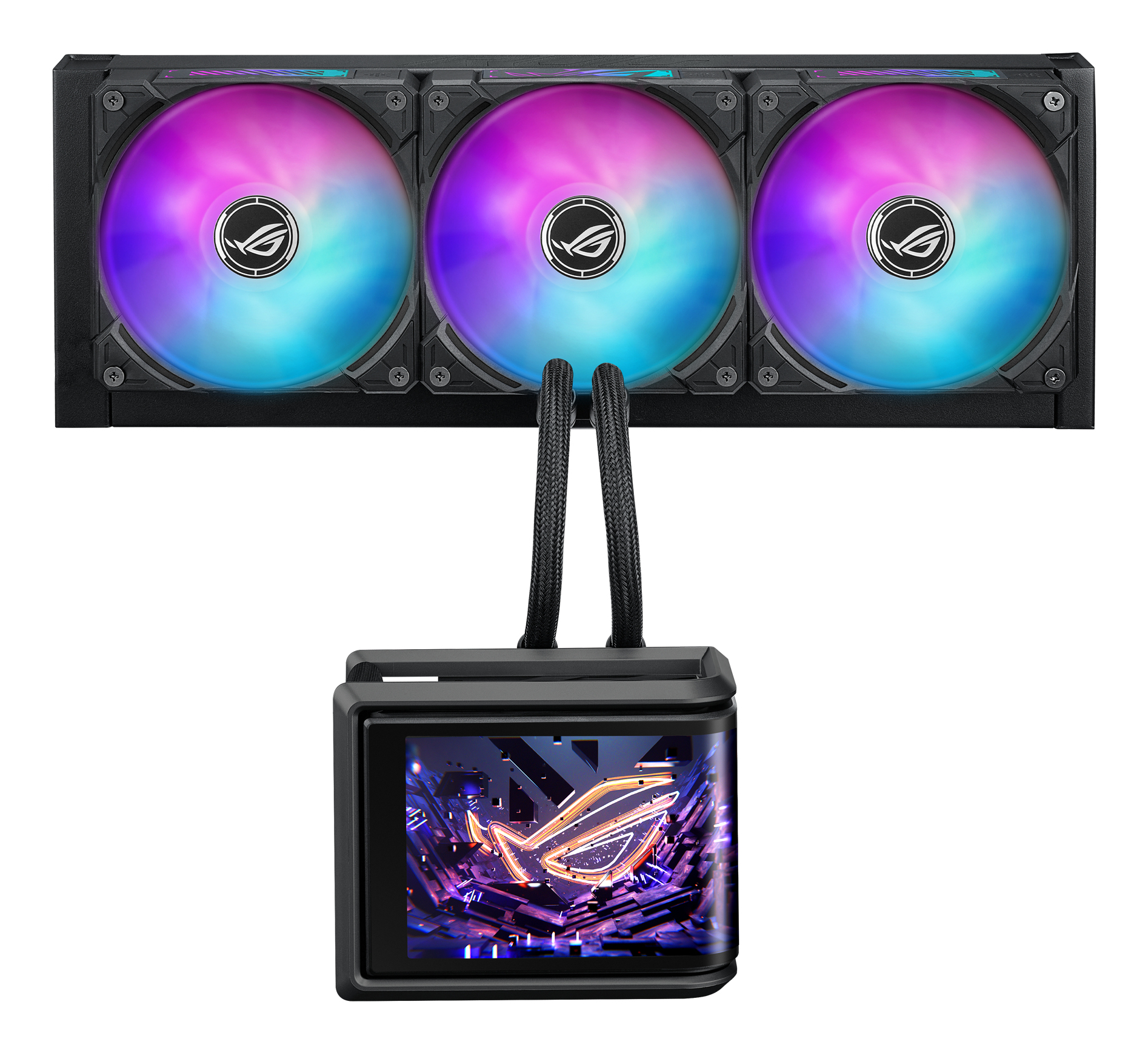 K ASUS ROG RYUO IV SLC 360 ARGB Komplettwasserkühlung für AMD und Intel CPUs schwarz