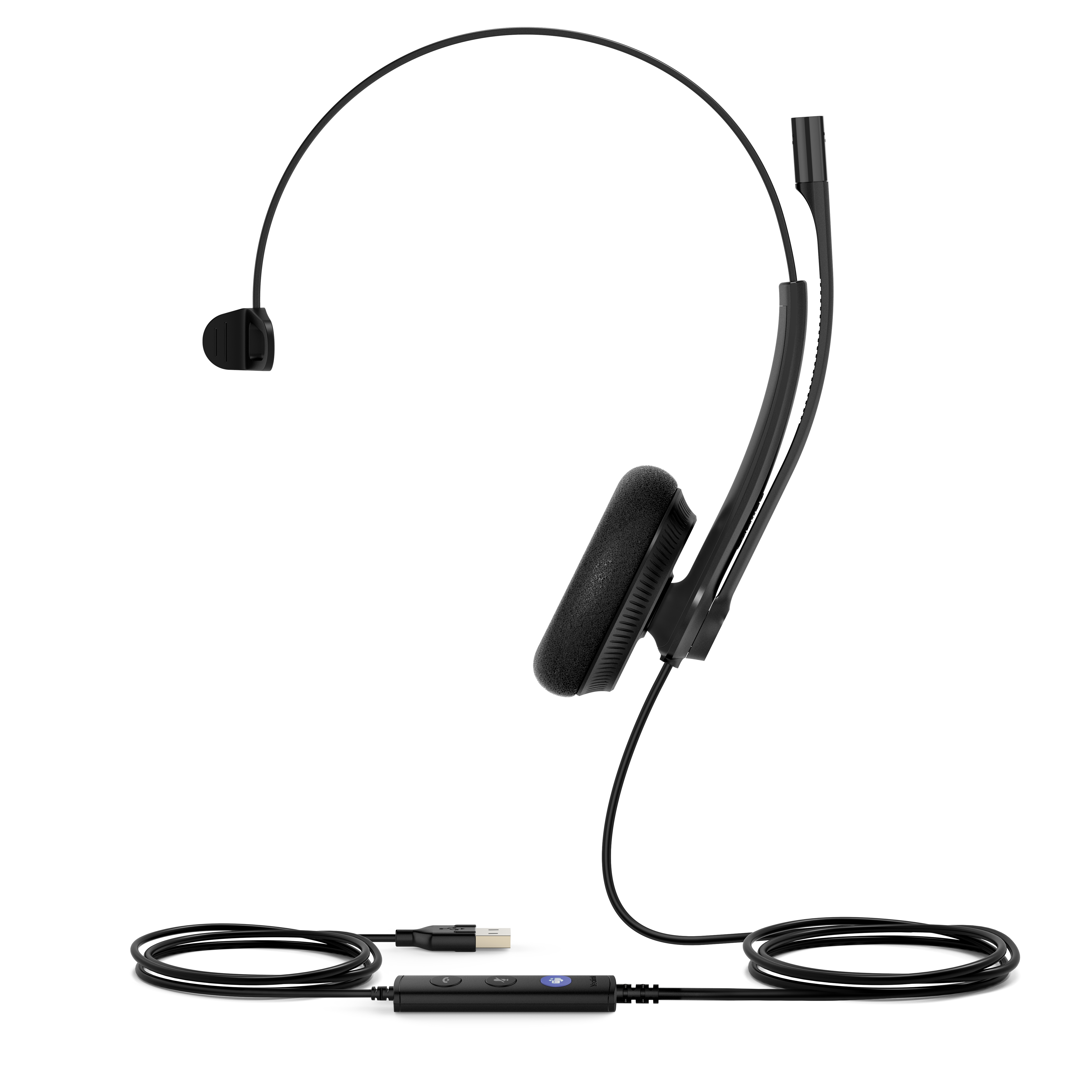 Yealink UH34 Lite Mono Teams Kablet Hovedtelefoner Sort