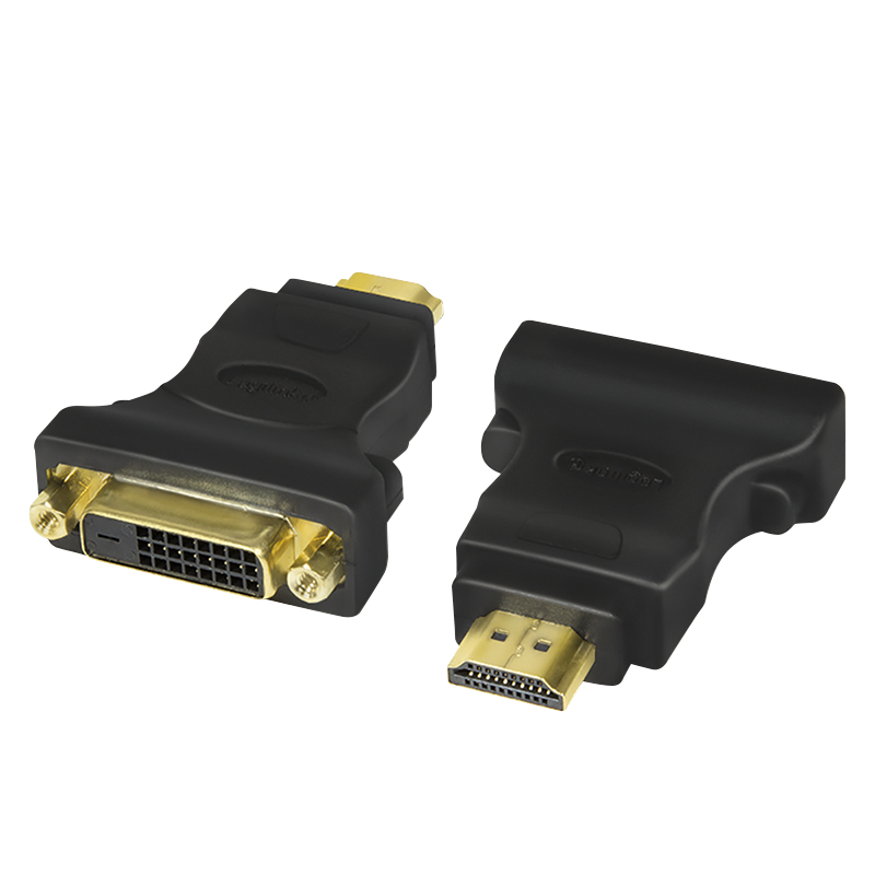 Logilink HDMI Adapter. HDMI male - DVI-D female. (Gold)