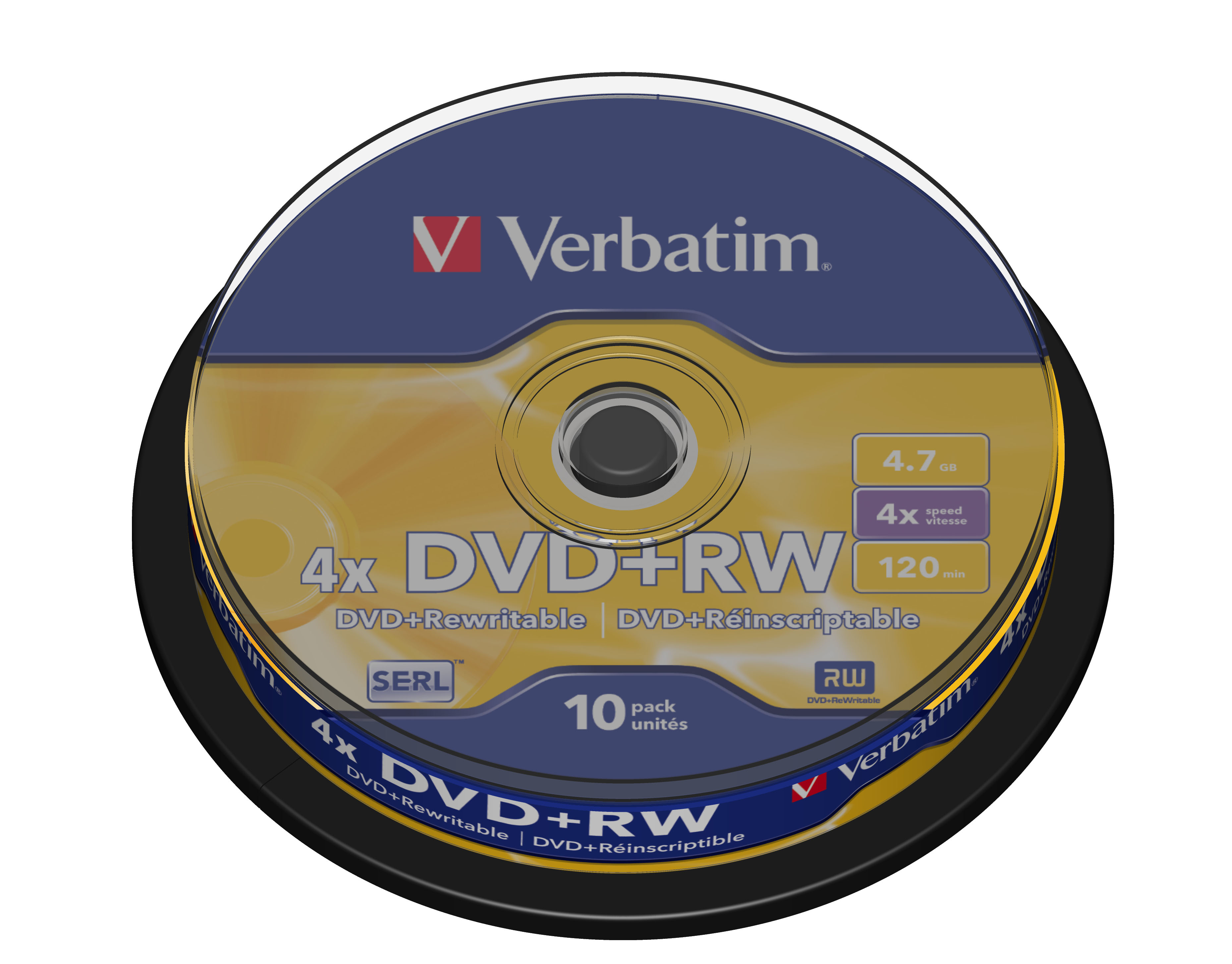 Verbatim DVD+RW Matt Silver 4.7GB DVD+