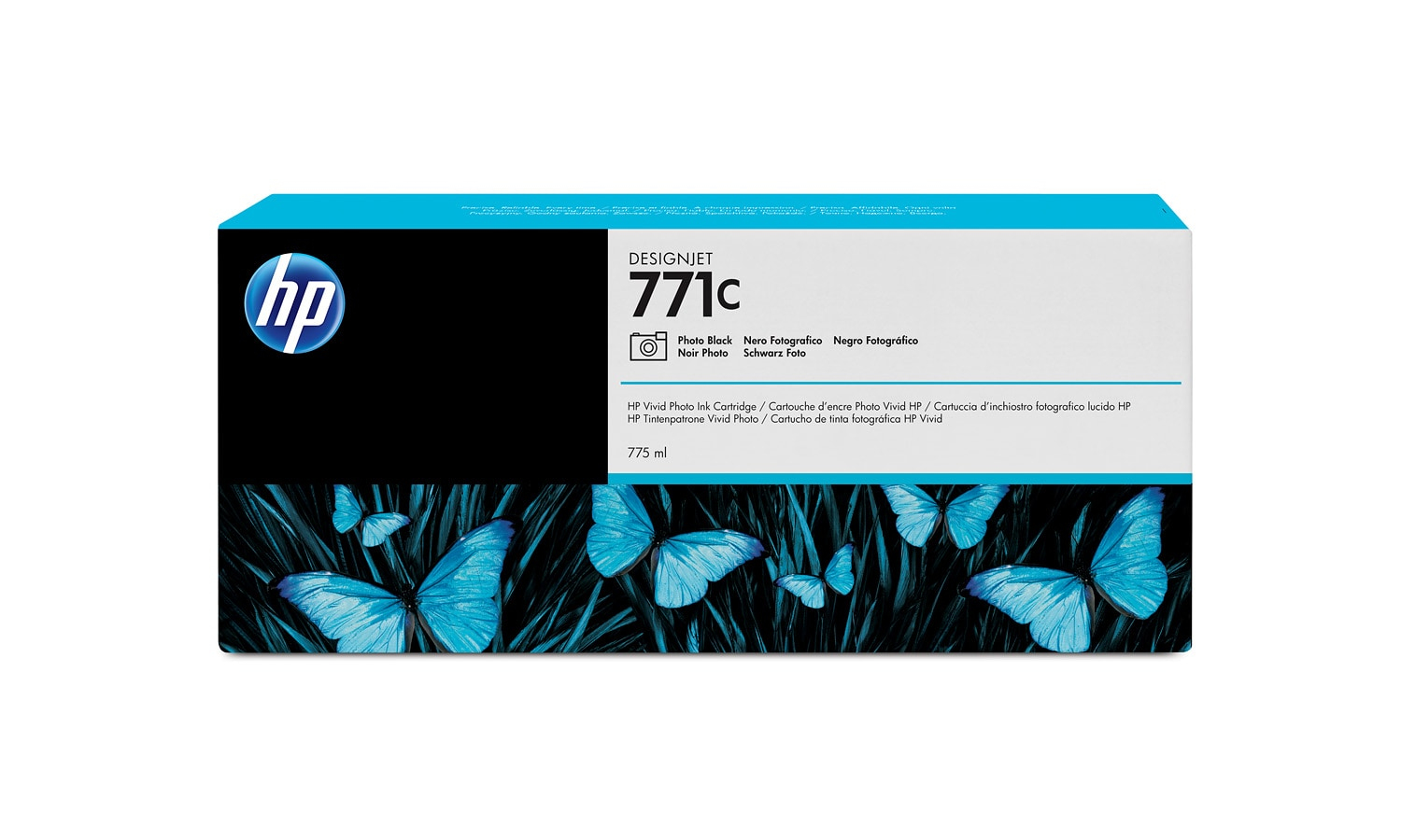HP 771C Original Tinte foto schwarz Standardkapazitt 775ml 1er-Pack