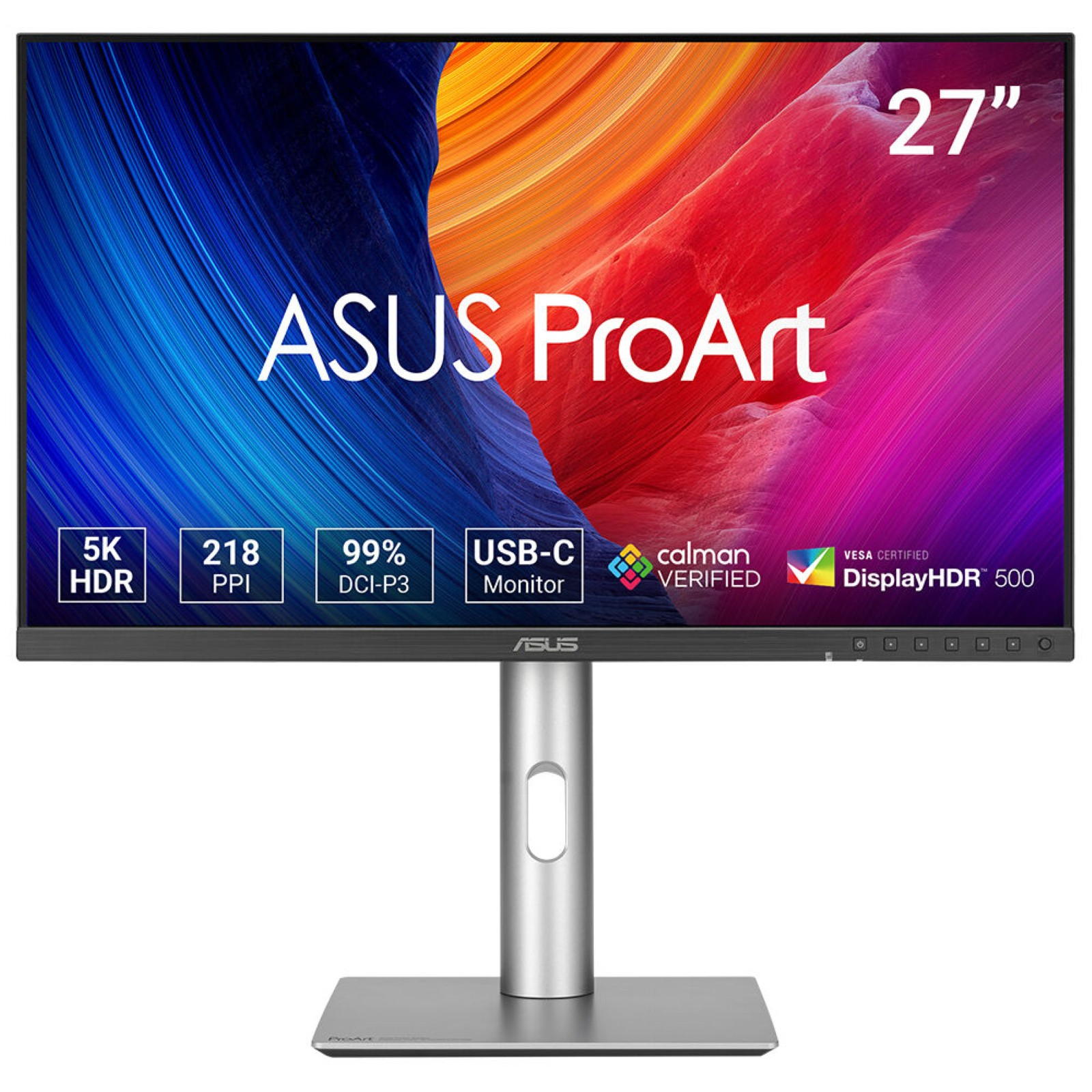 LCD ASUS 27"" ProArt PA27JCV 5K 5120x2880p IPS USB-C 96W DisplayHDR 500 99% DCI-P3 Ergonomic Stand