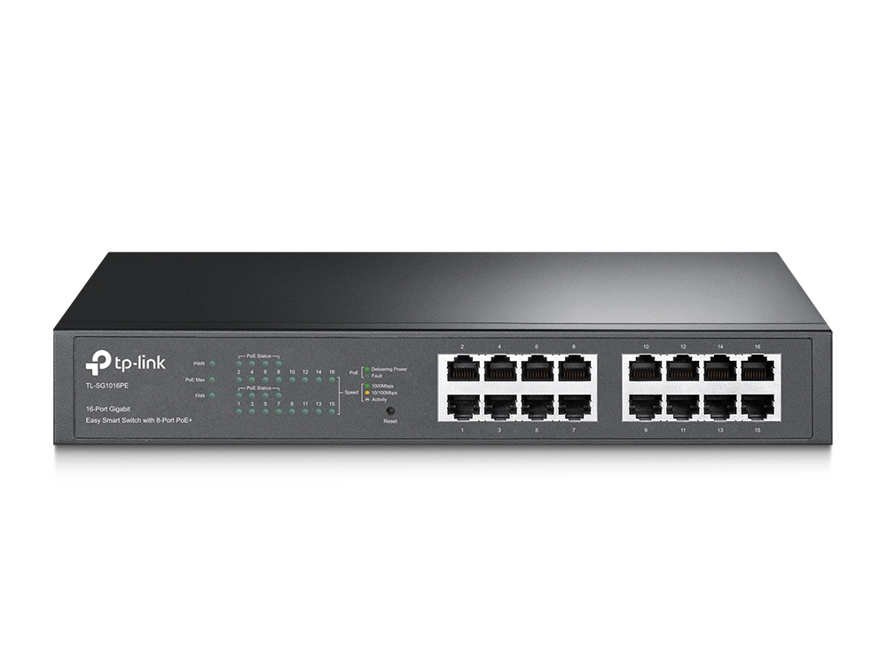 16P TP-LINK SG1016PE Metall POE+