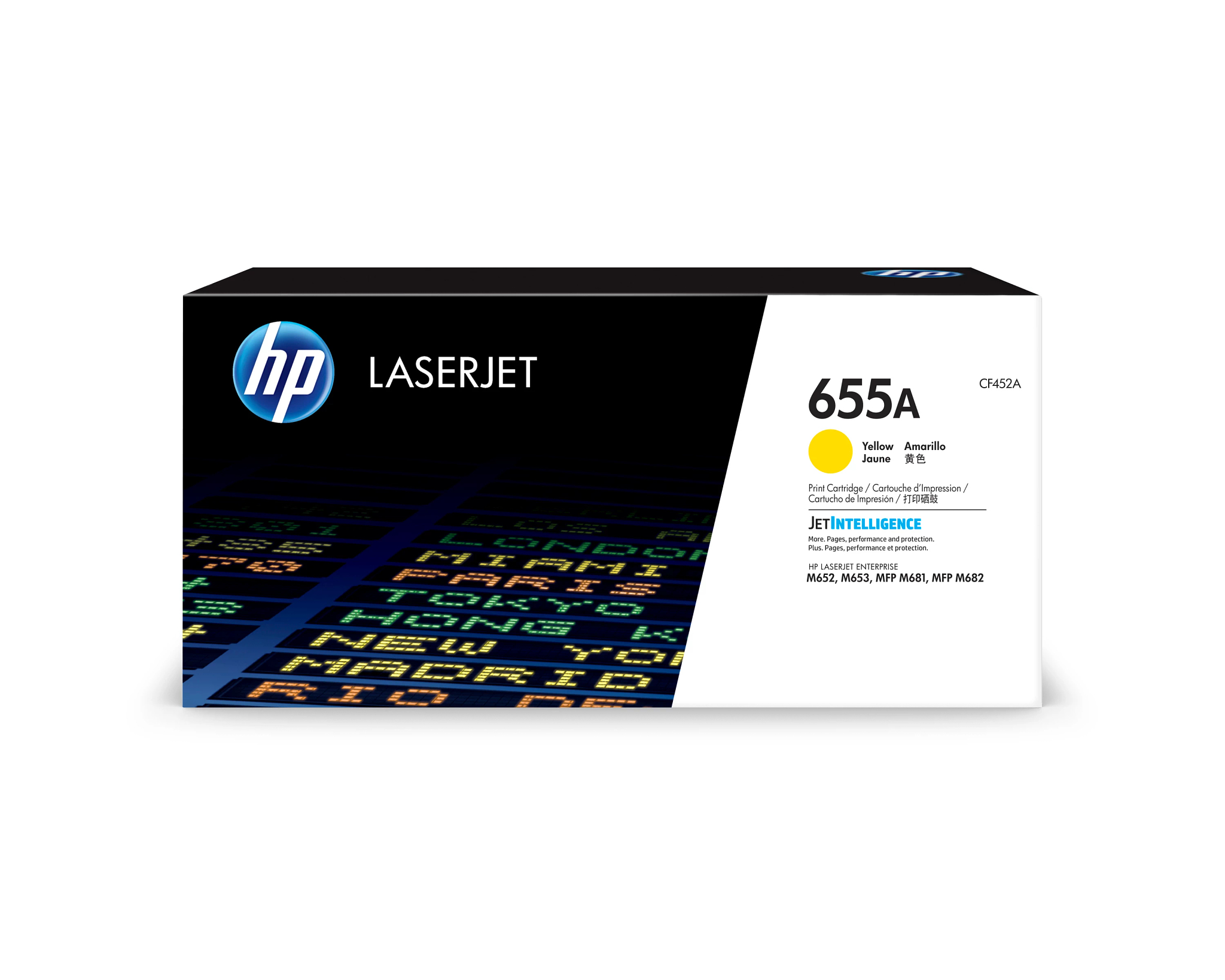 HP 655A - gul - original - LaserJet -