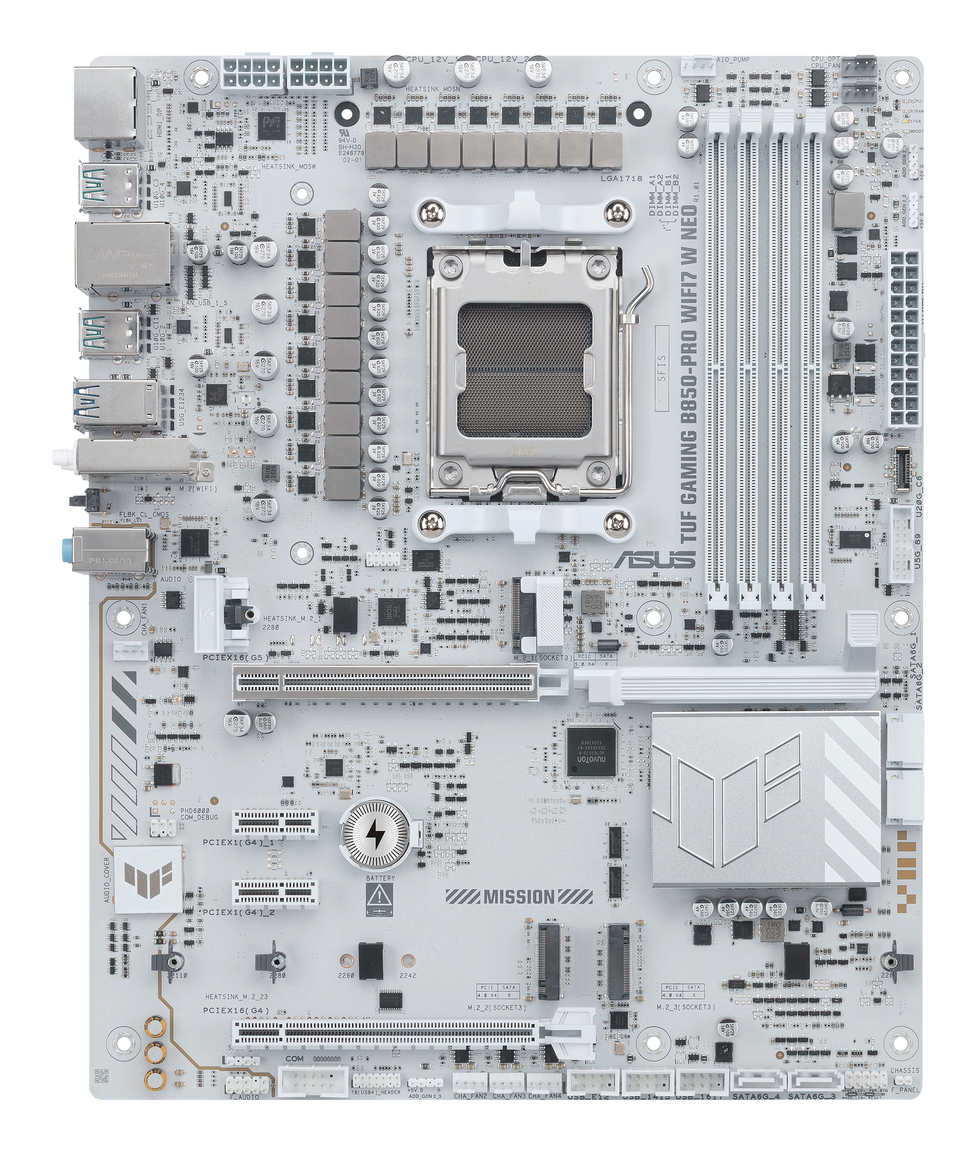 ASUS TUF GAMING B850-PRO WIFI7 W NEO (ATX, B850, AM5, DDR5)