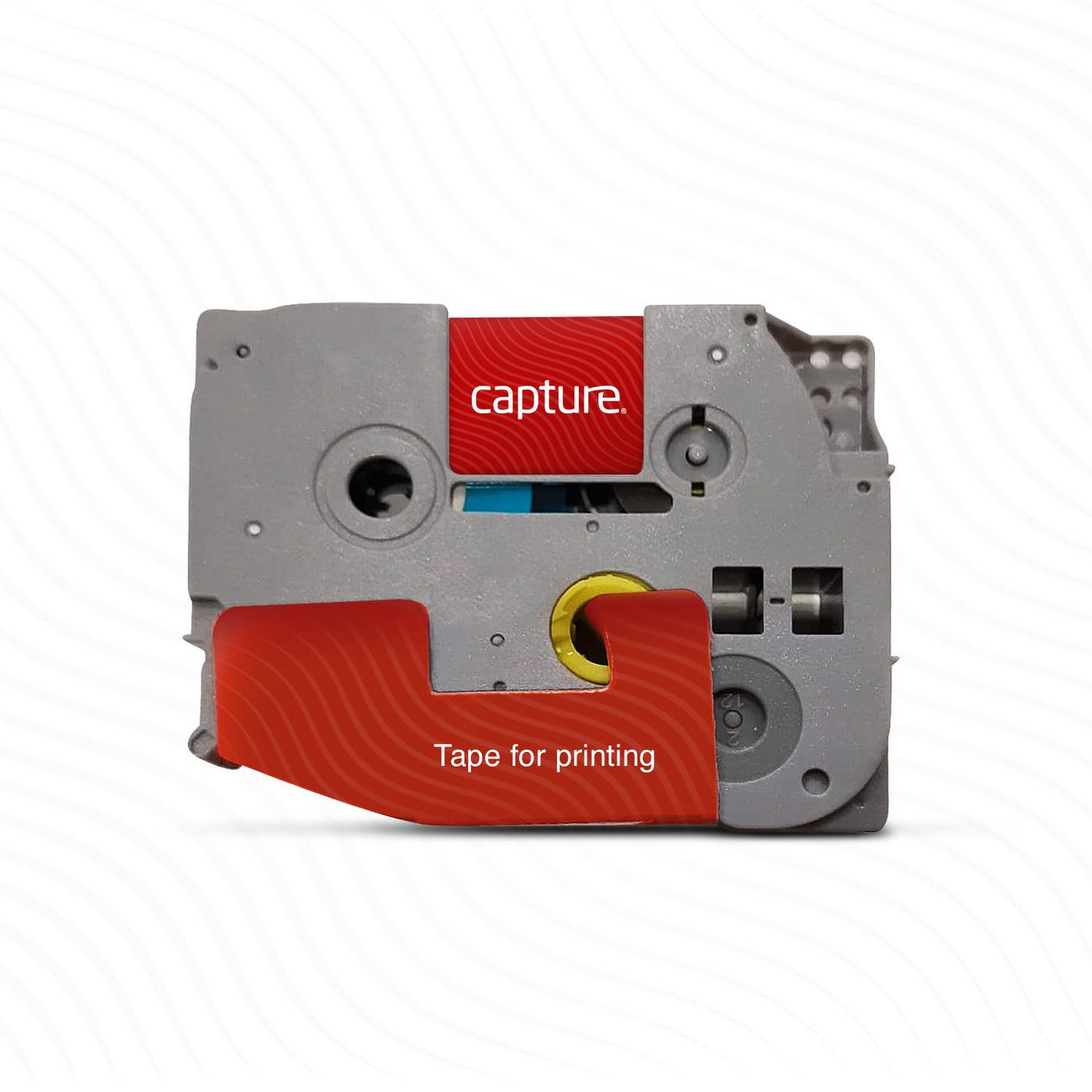 Capture 6mm x 8m White on Black Tape