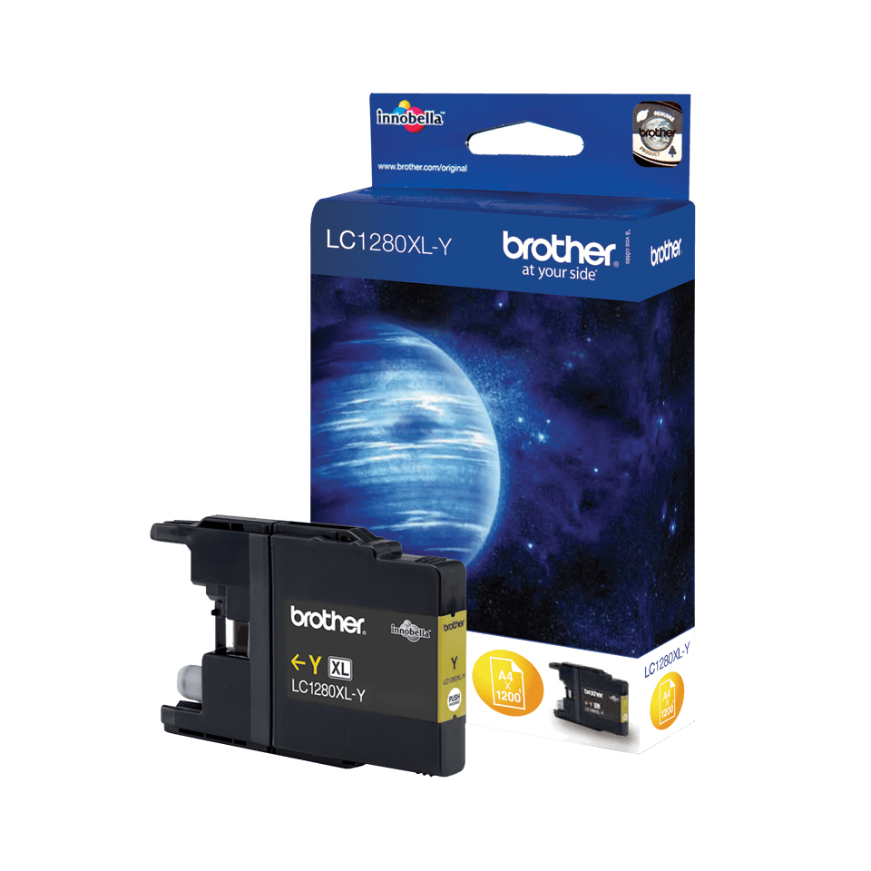 BROTHER LC1280XLY Ink yellow 1200pages for MFCJ6510DW MFCJ6710DW MFCJ6910DW