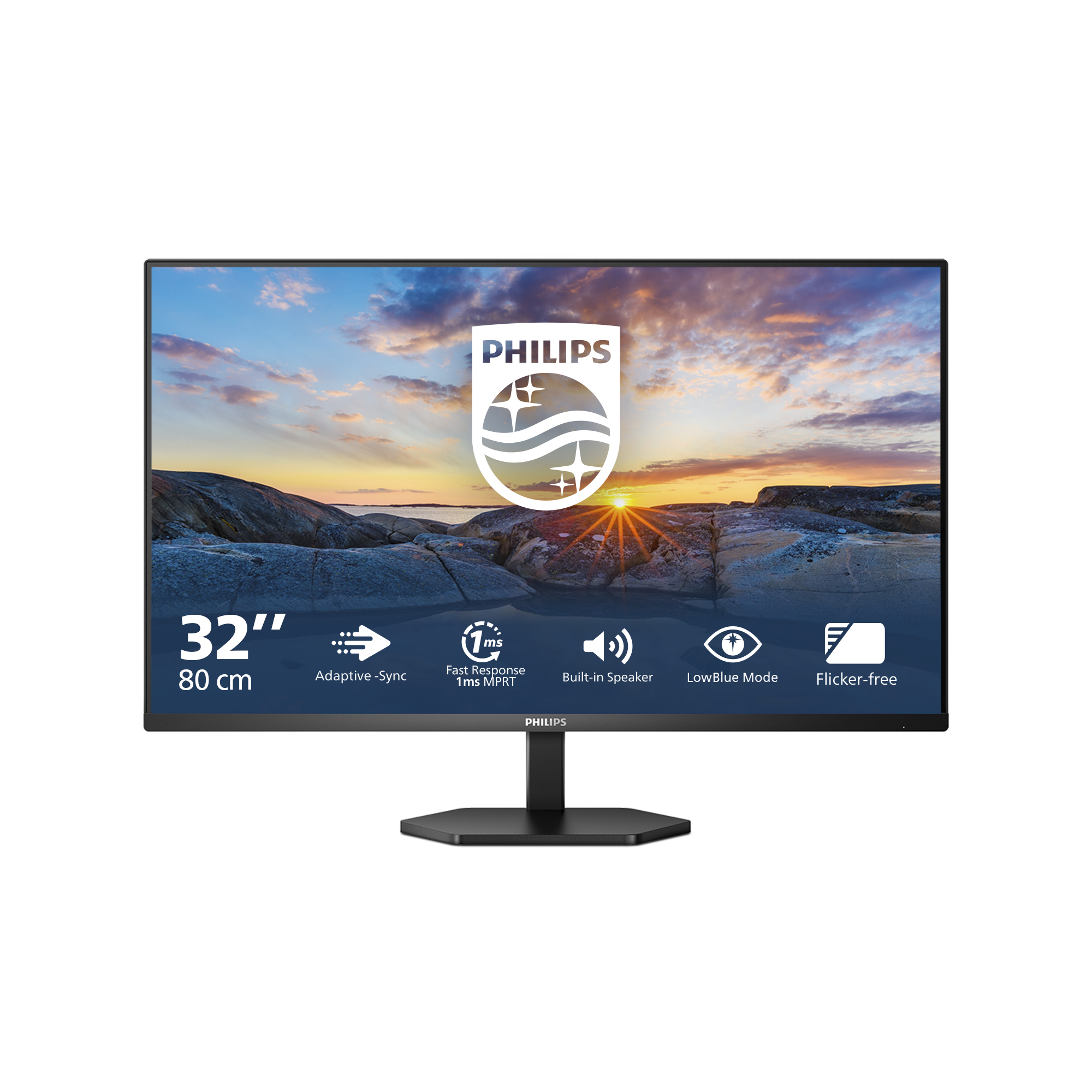 Philips 80.0cm (31.5") 32E1N3100LA 16:09 HDMI+D-SUB VA black retail