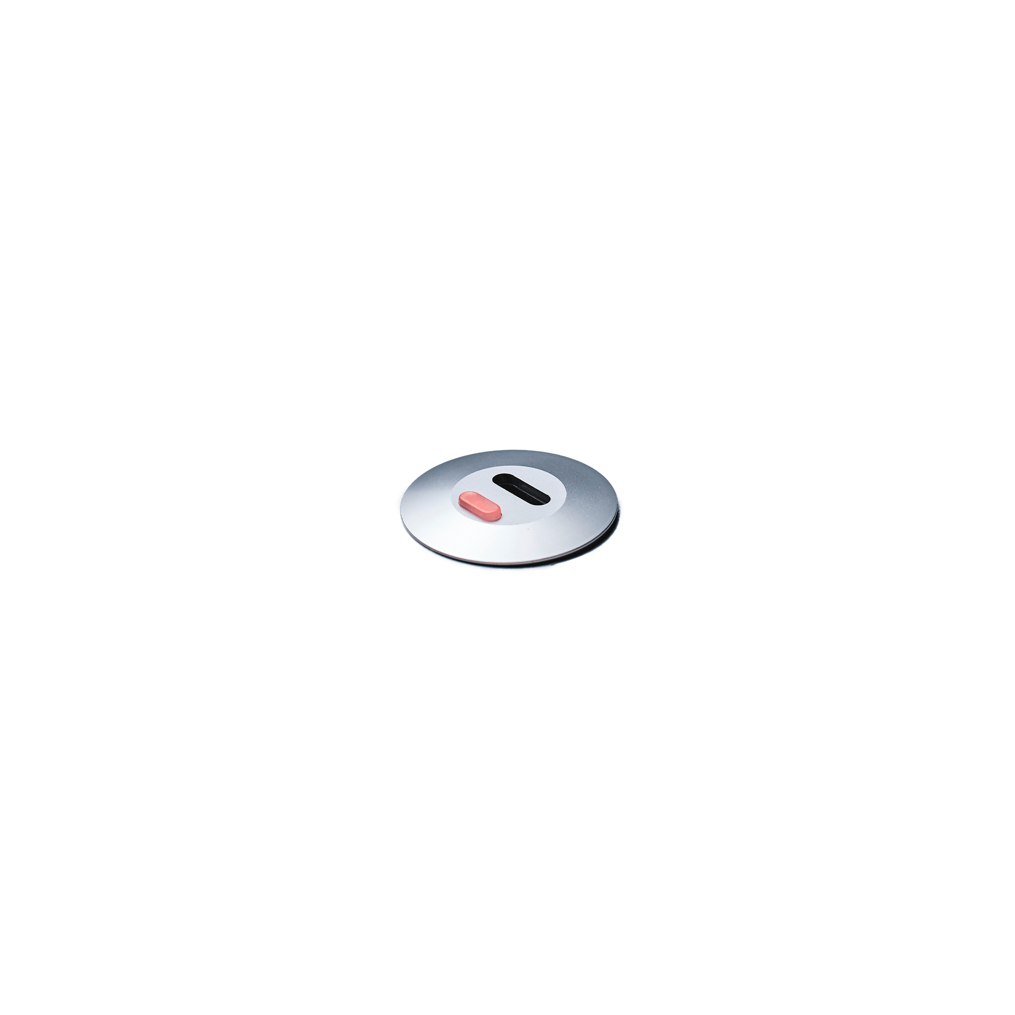 Ochno Socket with RGB Button | USB-C outlet w. locking screw 1m cable | Table, flush installed | Aluminum