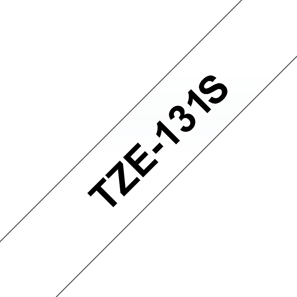 Brother TZe-131S 1 Rolle(n) laminiertes Band Schwarz auf Transparent (1,2cm x 4m)