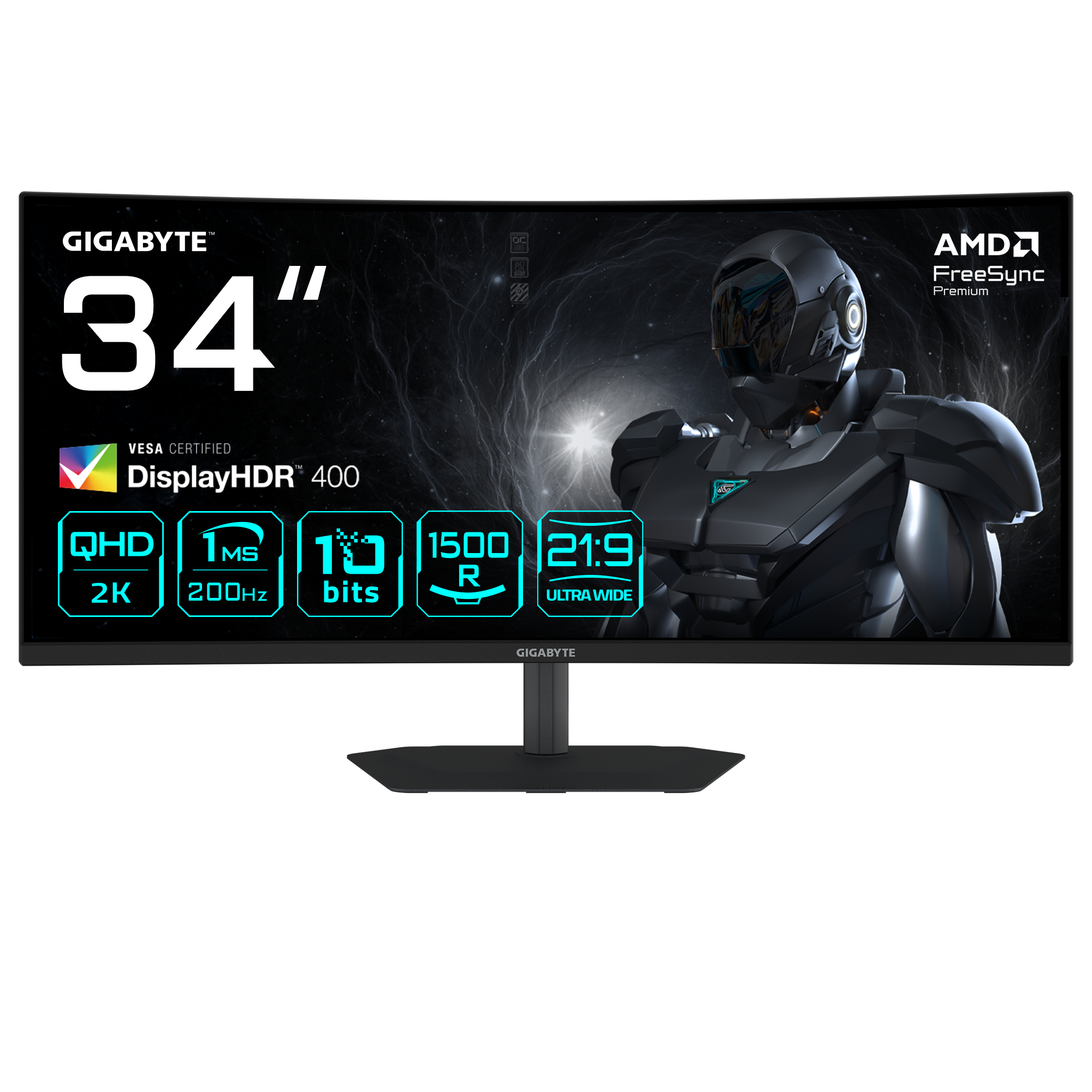Gigabyte G34WQC2 34 VA 3440 x 1440 (UltraWide) HDMI DisplayPort 200Hz