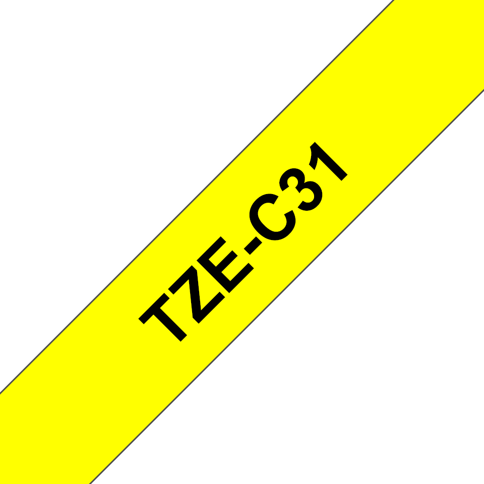 BROTHER TZEC31 tape cassette 12mm5m yellow/black