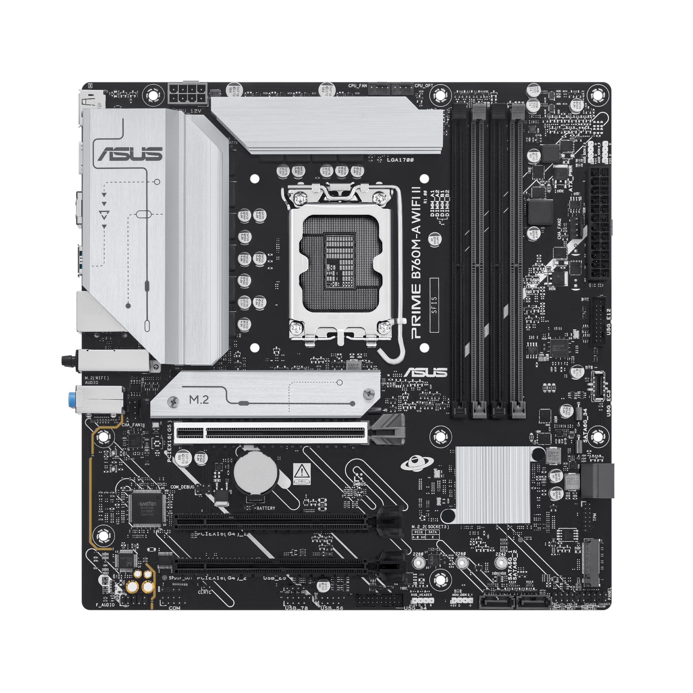 ASUS PRIME B760M-A WiFi II-mATX Mainboard Sockel 1700 HDMI/DP
