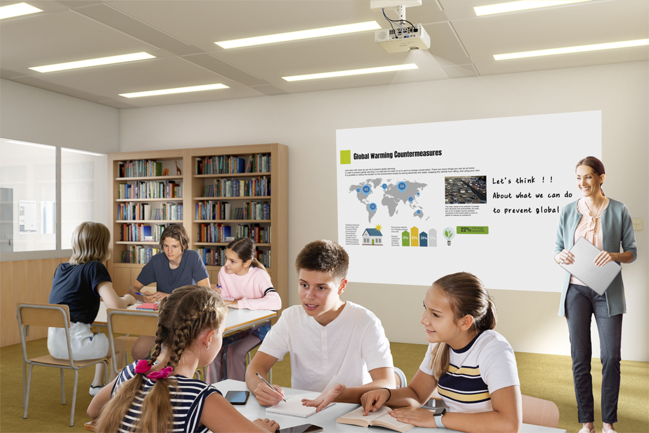Epson EB-L265F Laser projector Full  HD 1080p 4600Lm projection  ratio 1.32 - 2.12:1 2.500.000:1 16W speaker