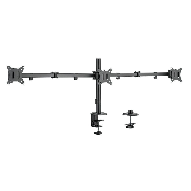 LOGILINK BP0173 Triple monitor mount 17-27inch arm length each 658mm aluminum