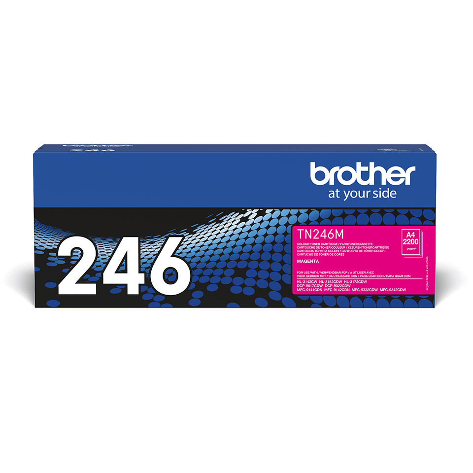 Brother Toner TN-246M Magenta bis zu 2.200 Seiten nach ISO/IEC 19798