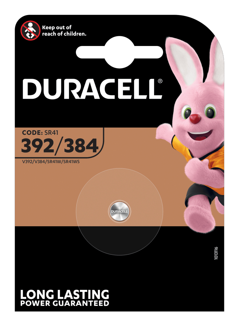 Duracell 384/392 batteri x SR41 - sølv