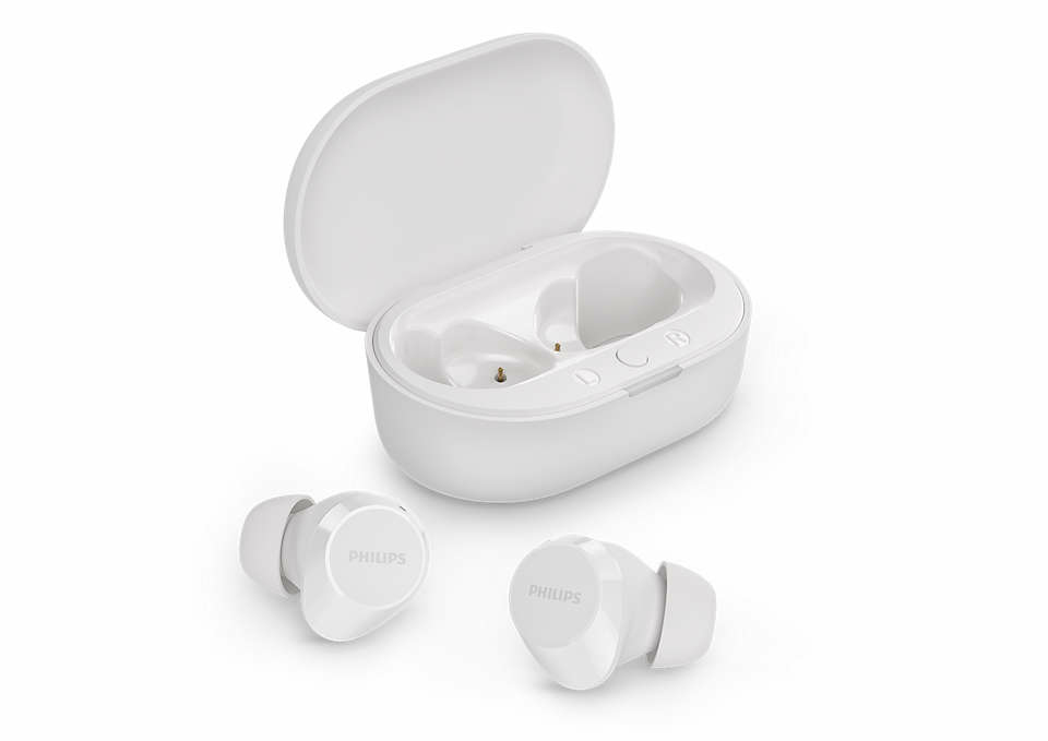 Philips TAT1209WT Trådløs Ægte trådløse øretelefoner Hvid