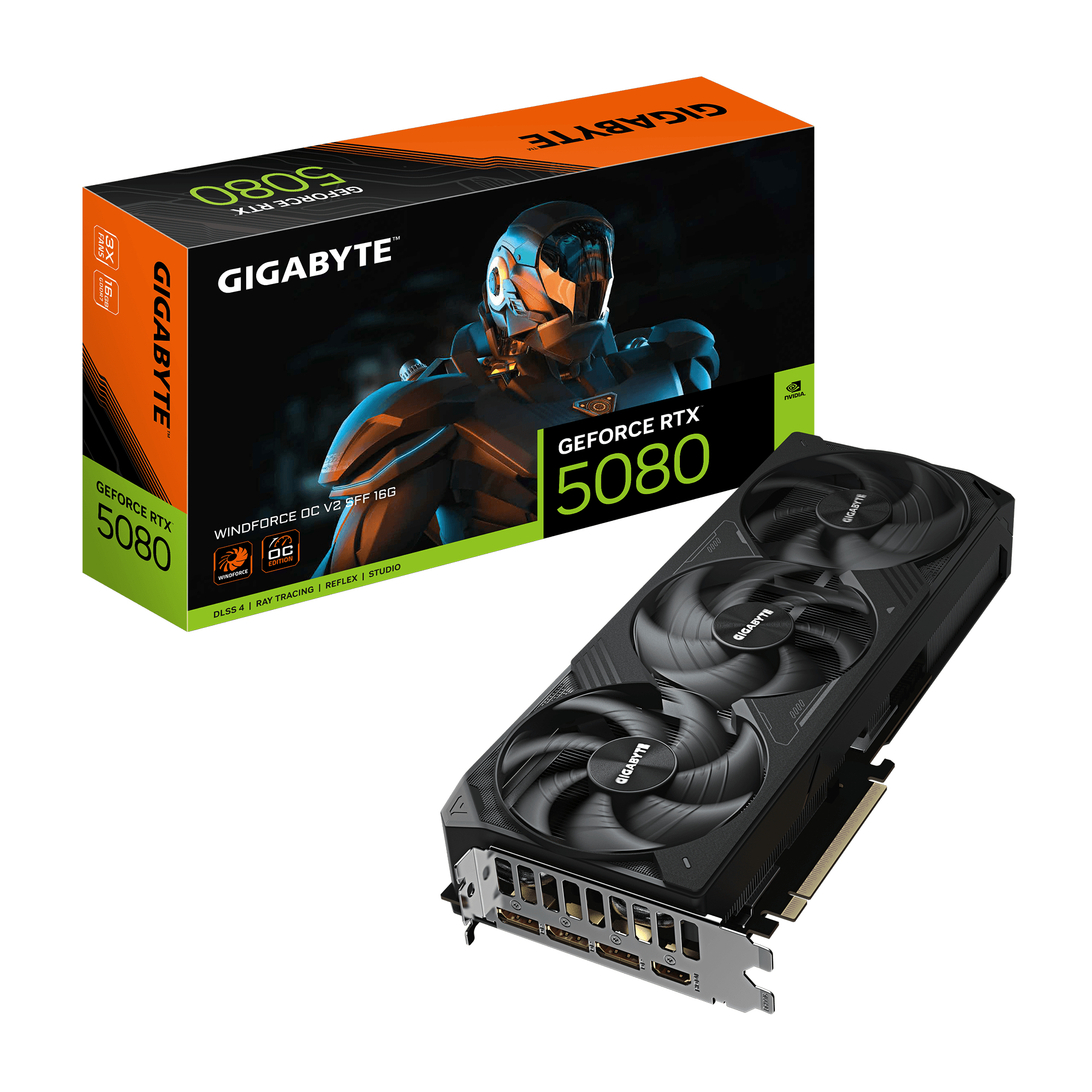 RTX 5080 16GB Gigabyte WINDFORCE OC V2 SFF GDDR7