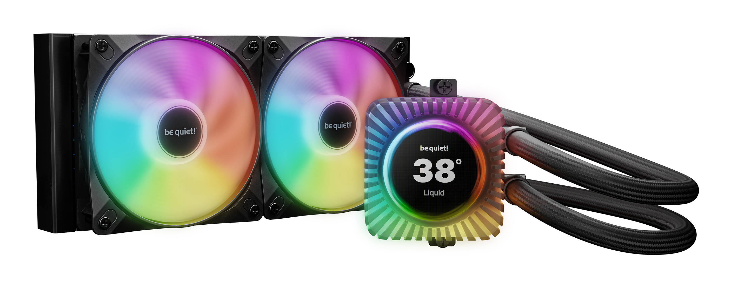 K be quiet! Light LOOP IO LCD 240 mm Wasserkühlung für Intel/AMD