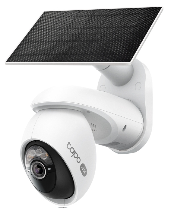 Pan/Tilt Security Camera Kit SPEC:4K 8MP (38402160), 2.4 GHz/5 GHz, 10000mAh rechargeable lithium-ion battery, Solar panel (5.2V, 2.5W)