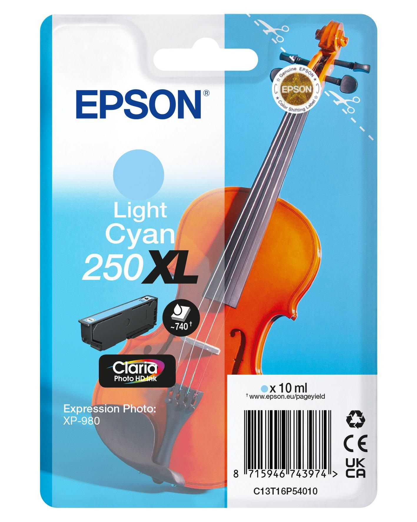 EPSON Tinte light cyan 10.0ml XP 980, ''250XL''