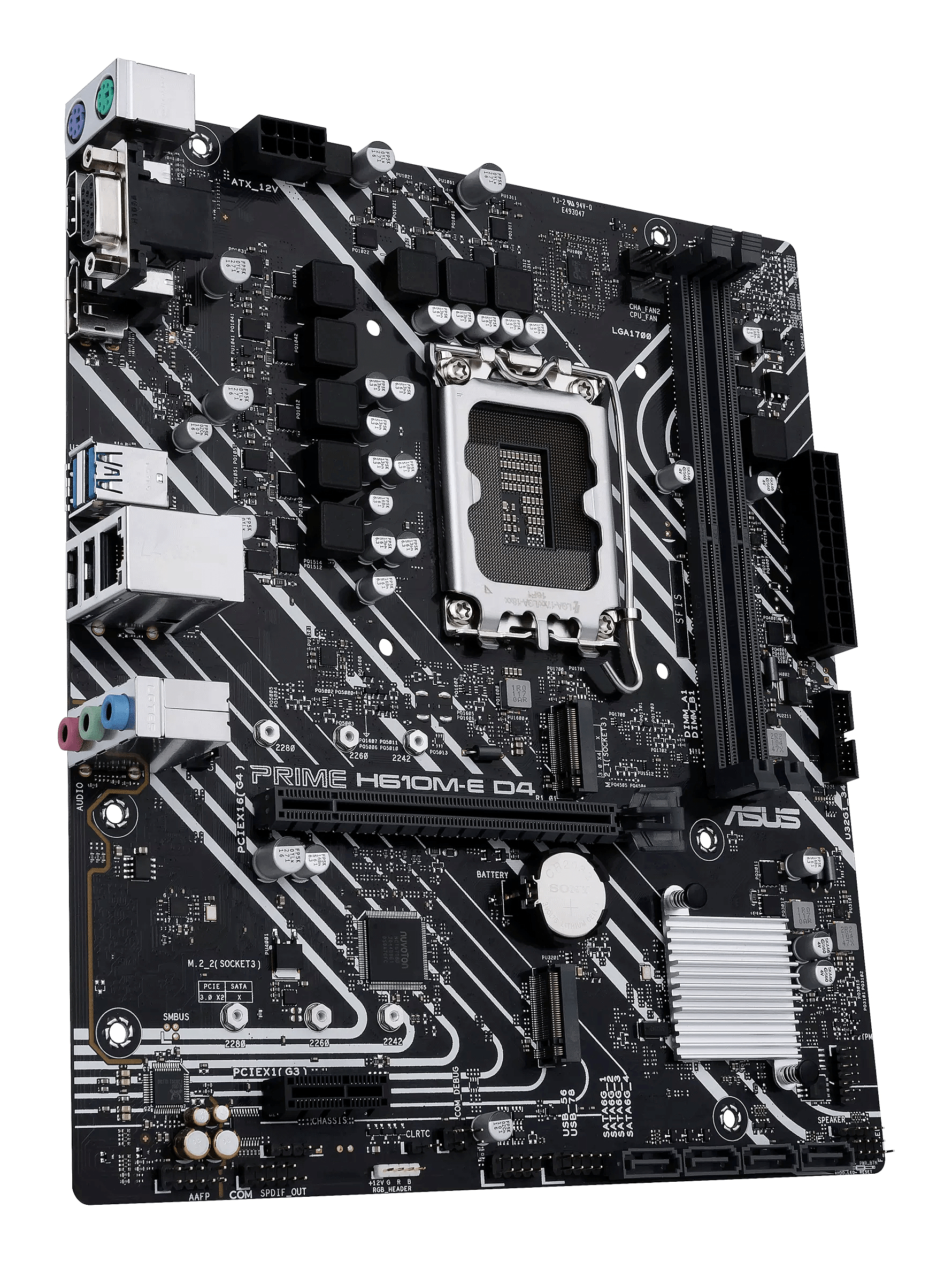 ASUS PRIME H610M-E D4-CSM - bundkort -