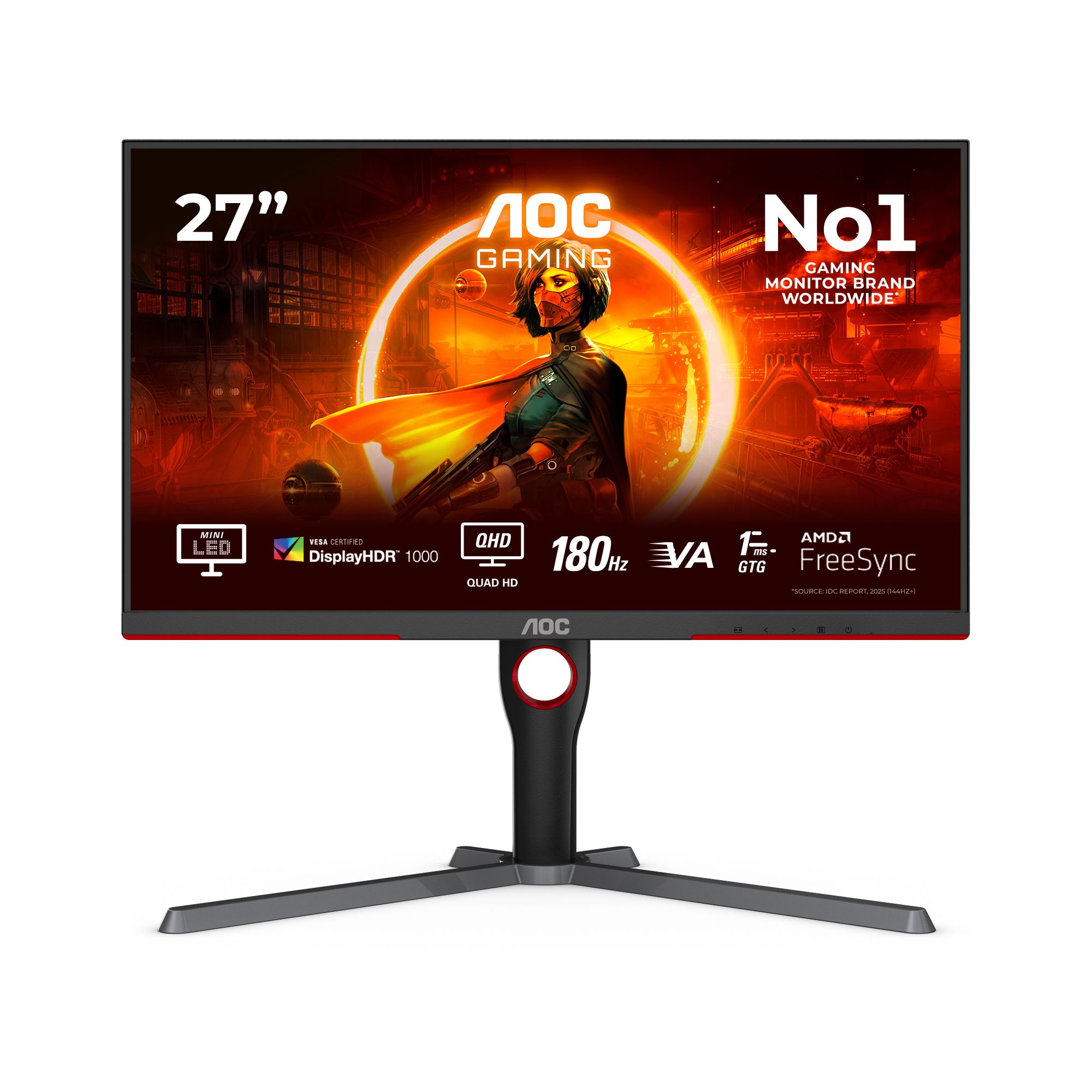 AOC Q27G3XMN/BK - 27"  2560x1440 - 180